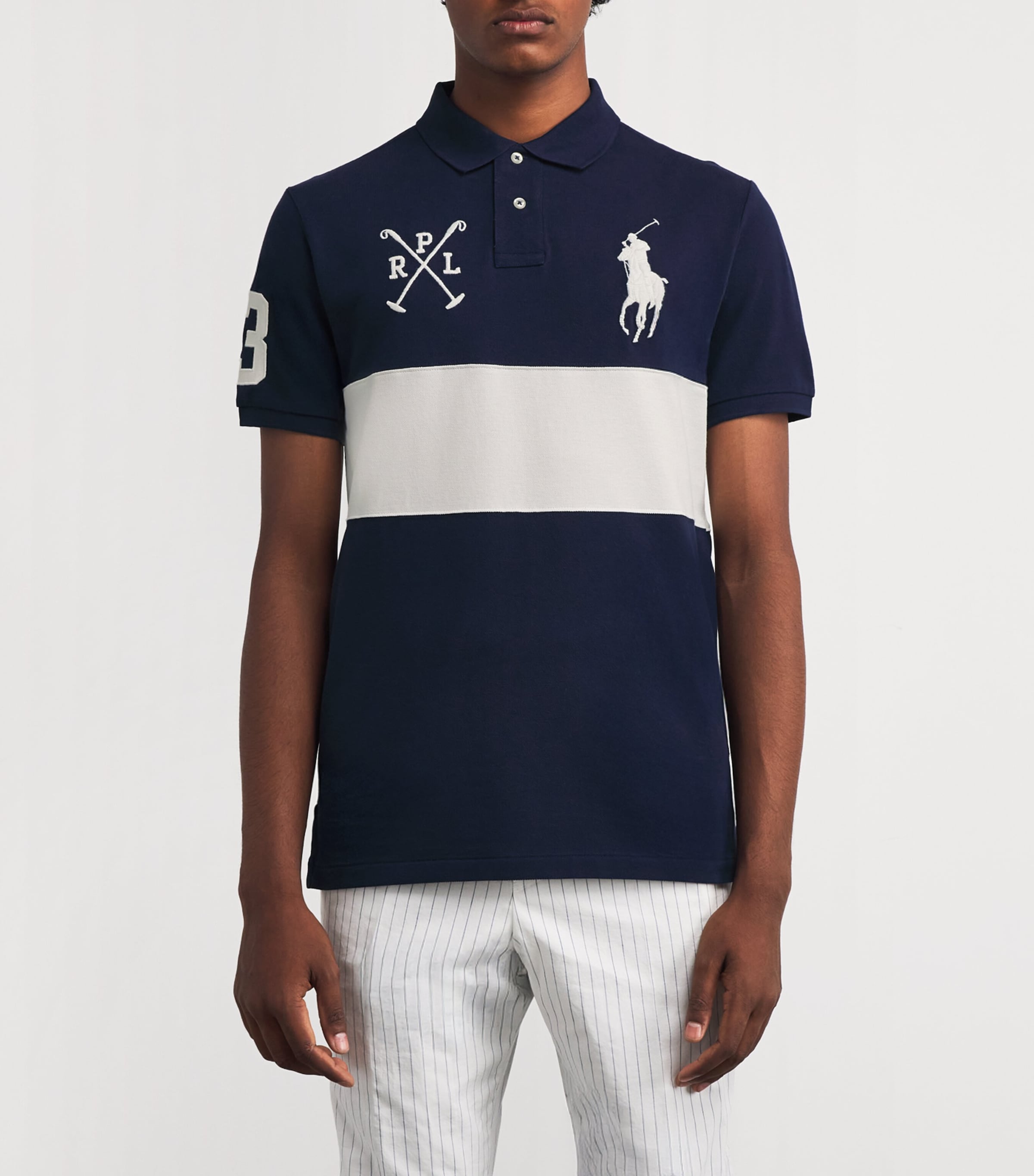 Polo Ralph Lauren Navy Cotton Big Polo Pony Polo Shirt | Harrods UK