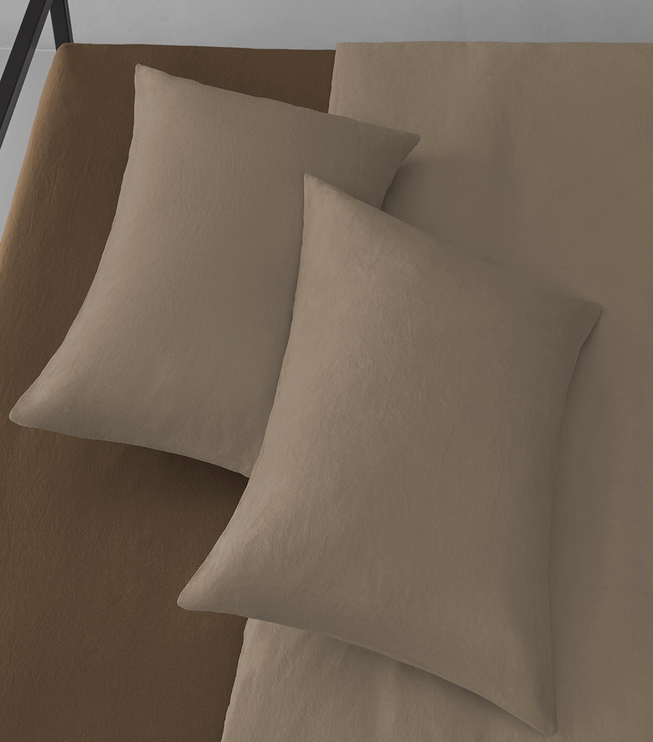 Society Limonta Linen Rem King Duvet Cover Set (230cm x 220cm) Malto Image 3