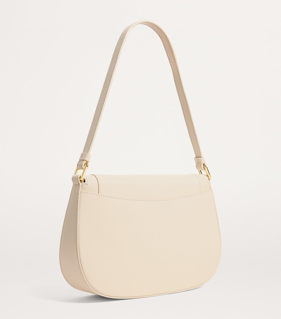 Harrods Leather Shoulder Bag Birch Image 3
