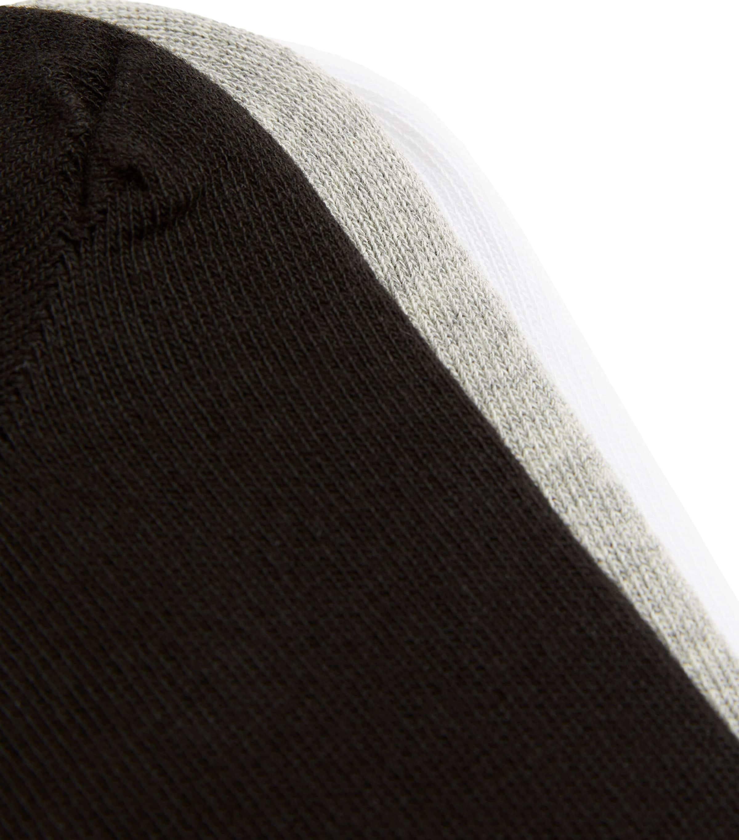 Trainer Socks (Pack of 3) BLACK/GREY/WHITE Image 2