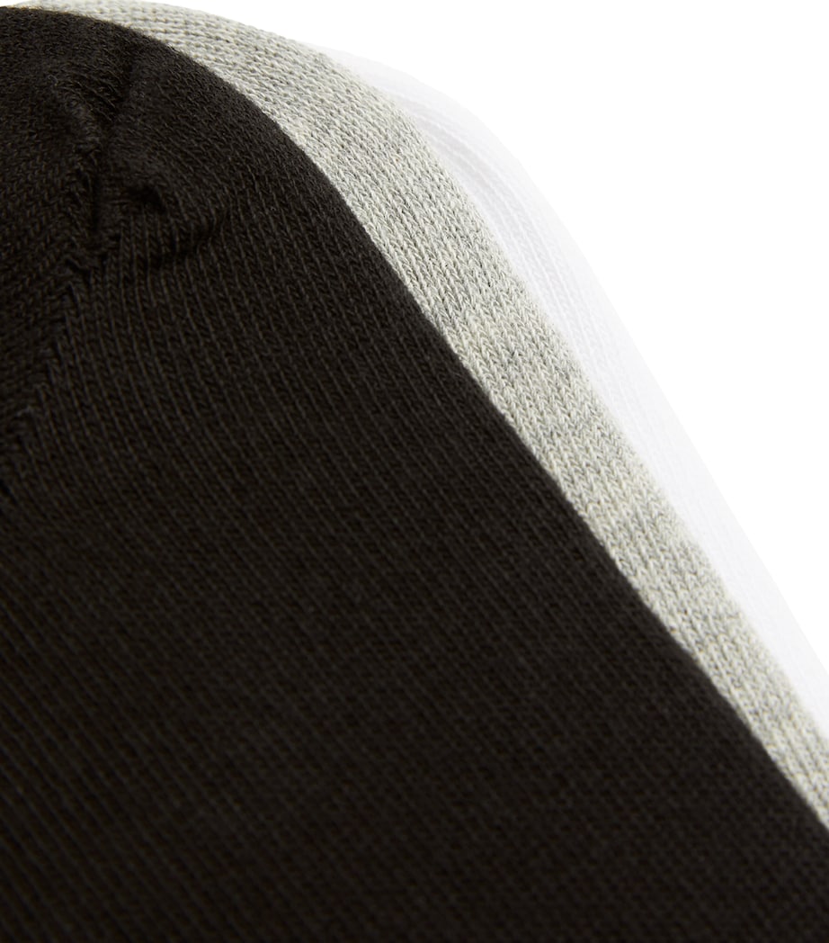 Trainer Socks (Pack of 3) BLACK/GREY/WHITE Image 2
