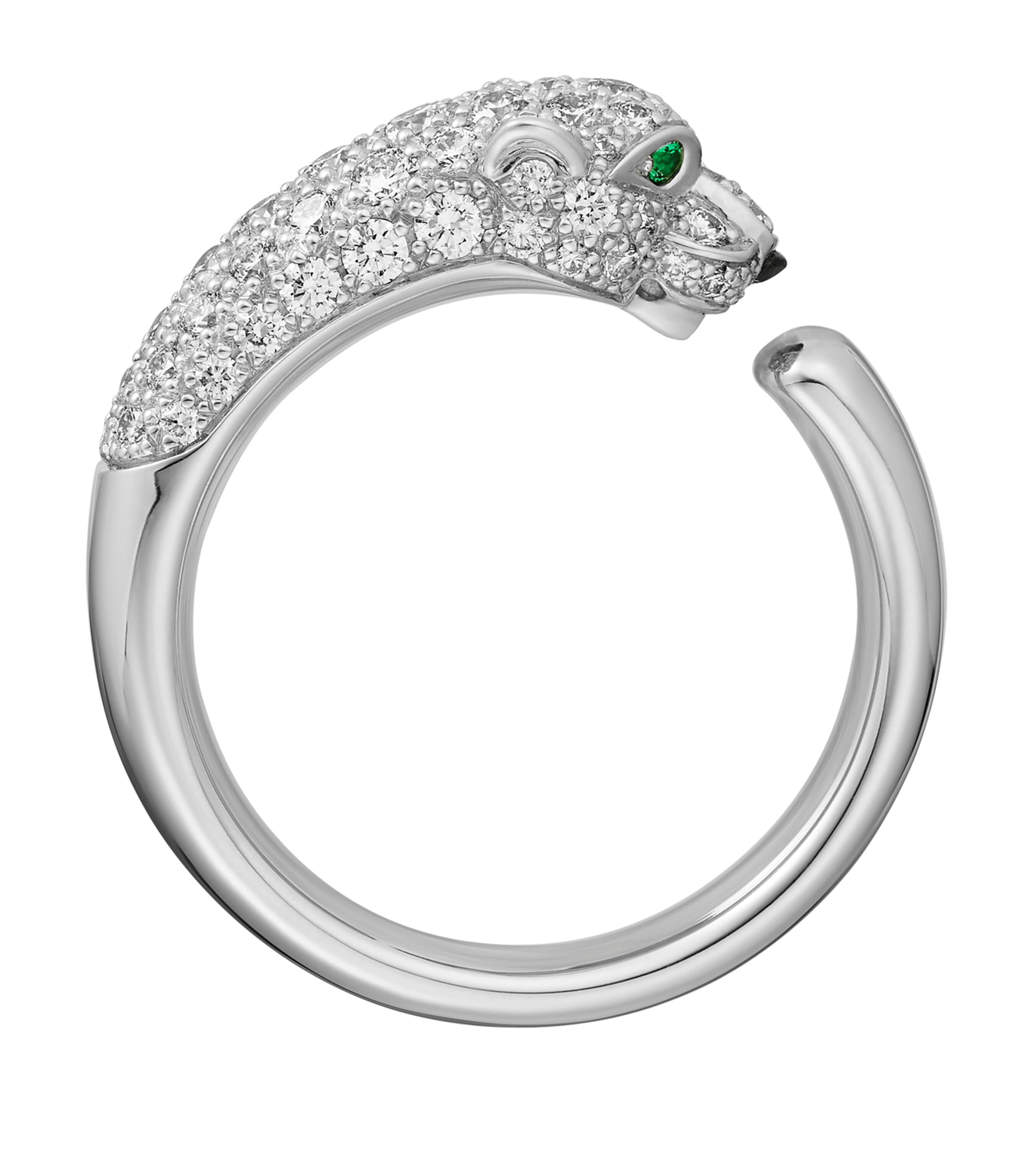 White Gold and Diamond Panthère de Cartier Ring WHITE GOLD Image 4