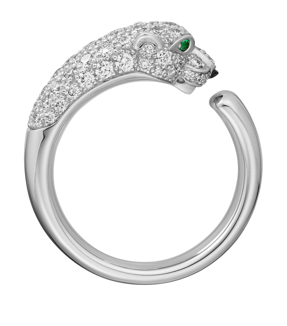 White Gold and Diamond Panthère de Cartier Ring WHITE GOLD Image 4