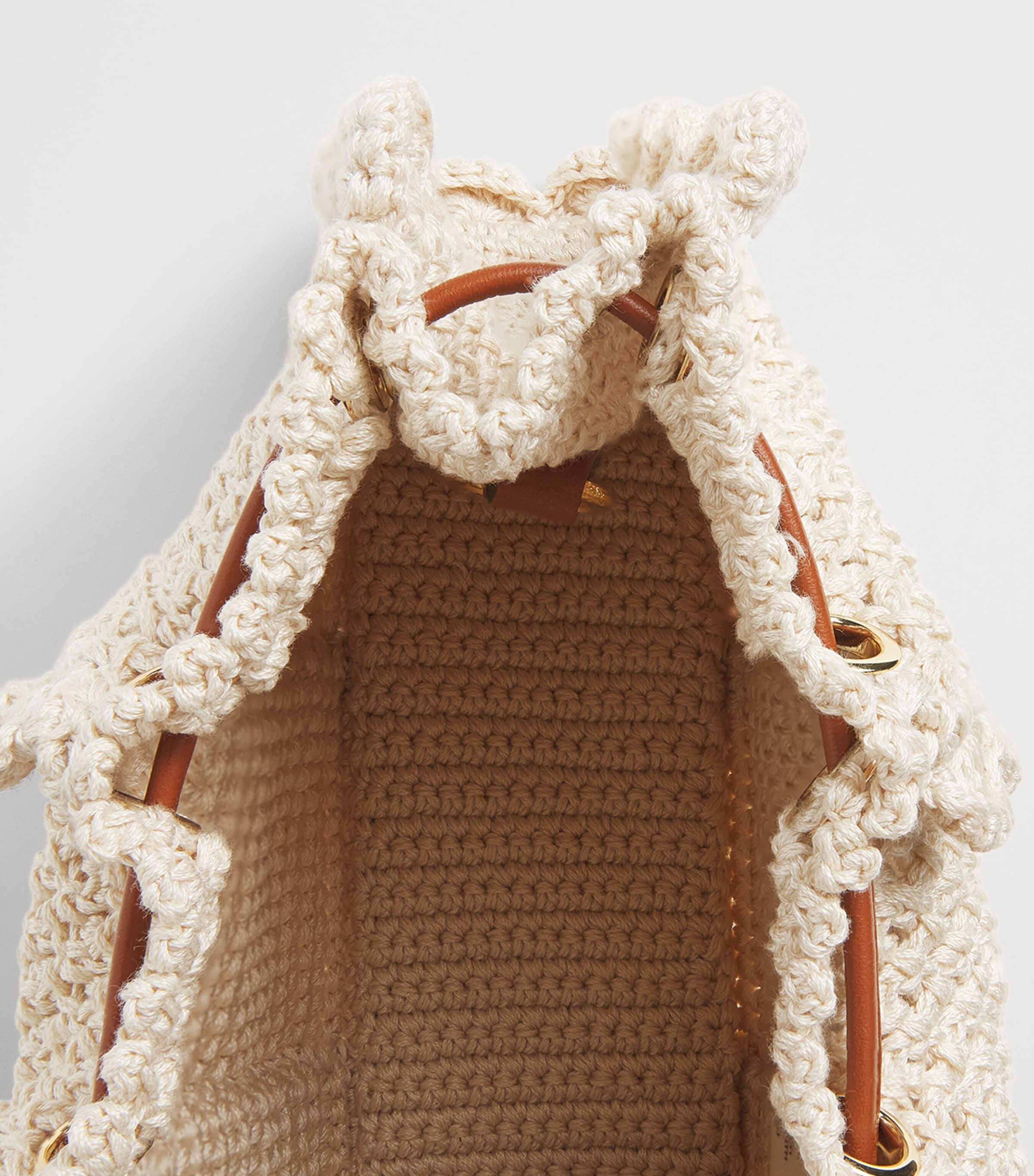 Ulla Johnson Small Crochet Adria Clutch Bag Cowrie Image 5