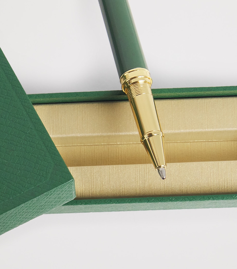 Metal Logo Ballpoint Pen HARRODS GREEN Image 3