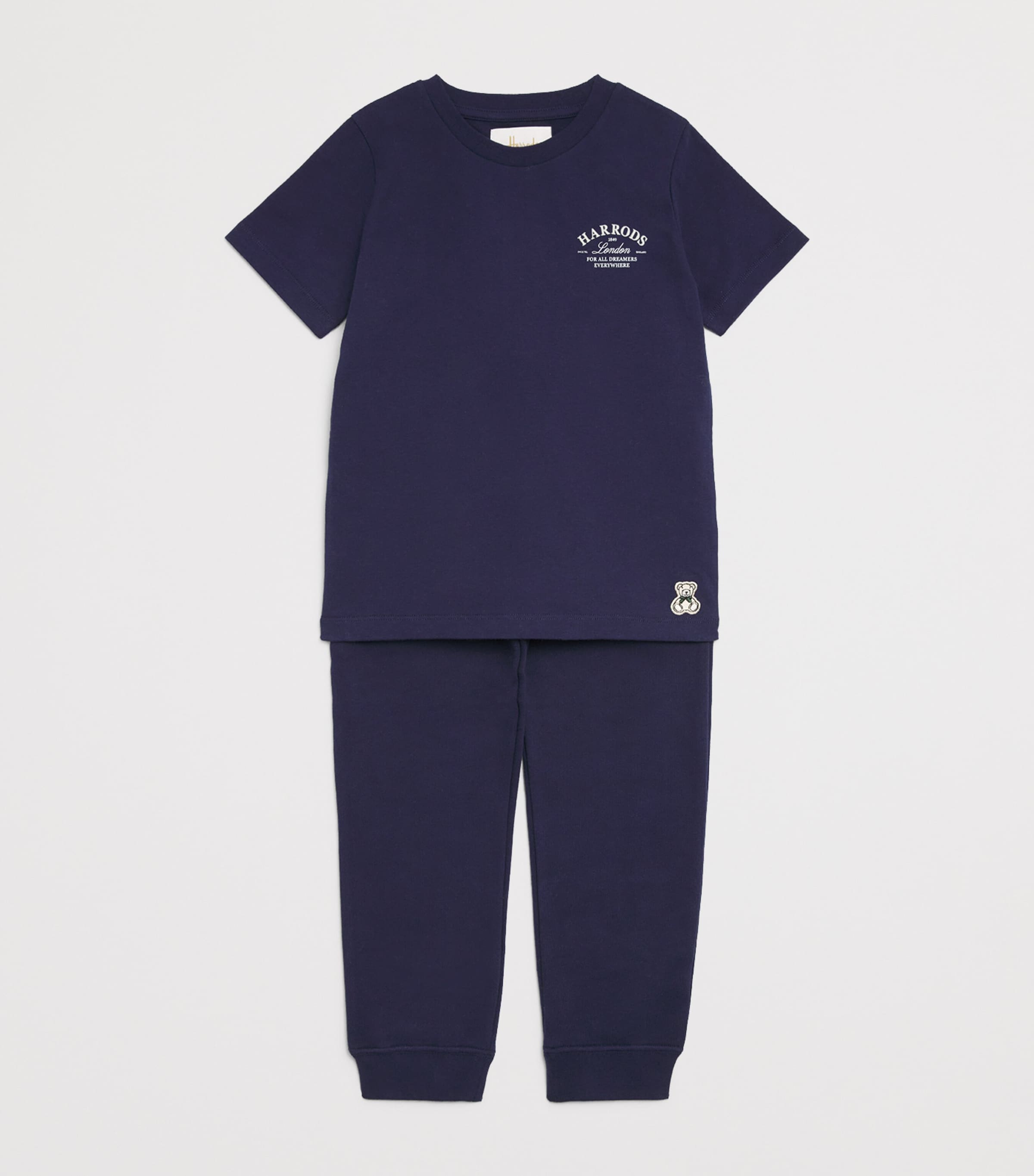 Cotton Logo T-Shirt (2-8 Years) NAVY Image 3