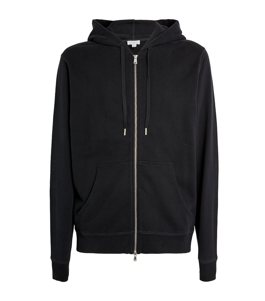Loopback Zip-Up Hoodie BKAA Image 1