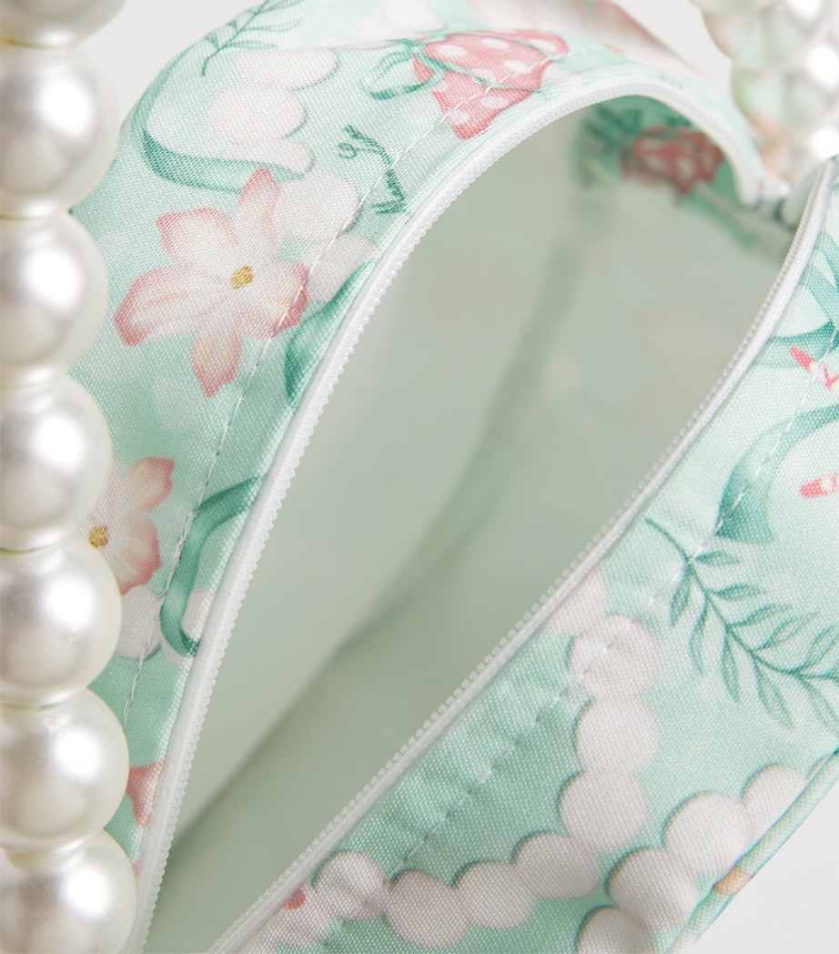 Organza Pearl Print Bag MINT Image 3