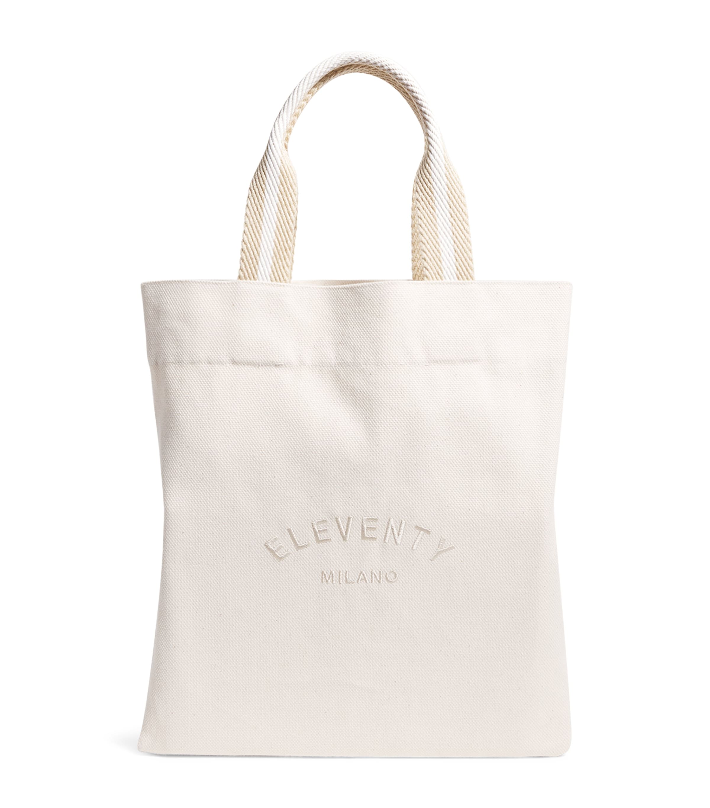 Eleventy X Harrods Canvas Embroidered Tote Bag