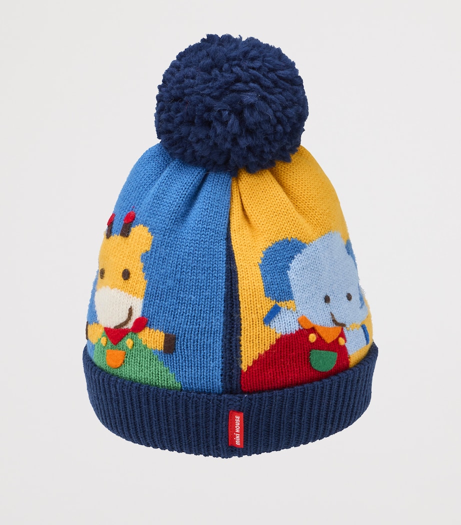 Wool-Blend Pom-Pom Beanie Hat 3 Image 4