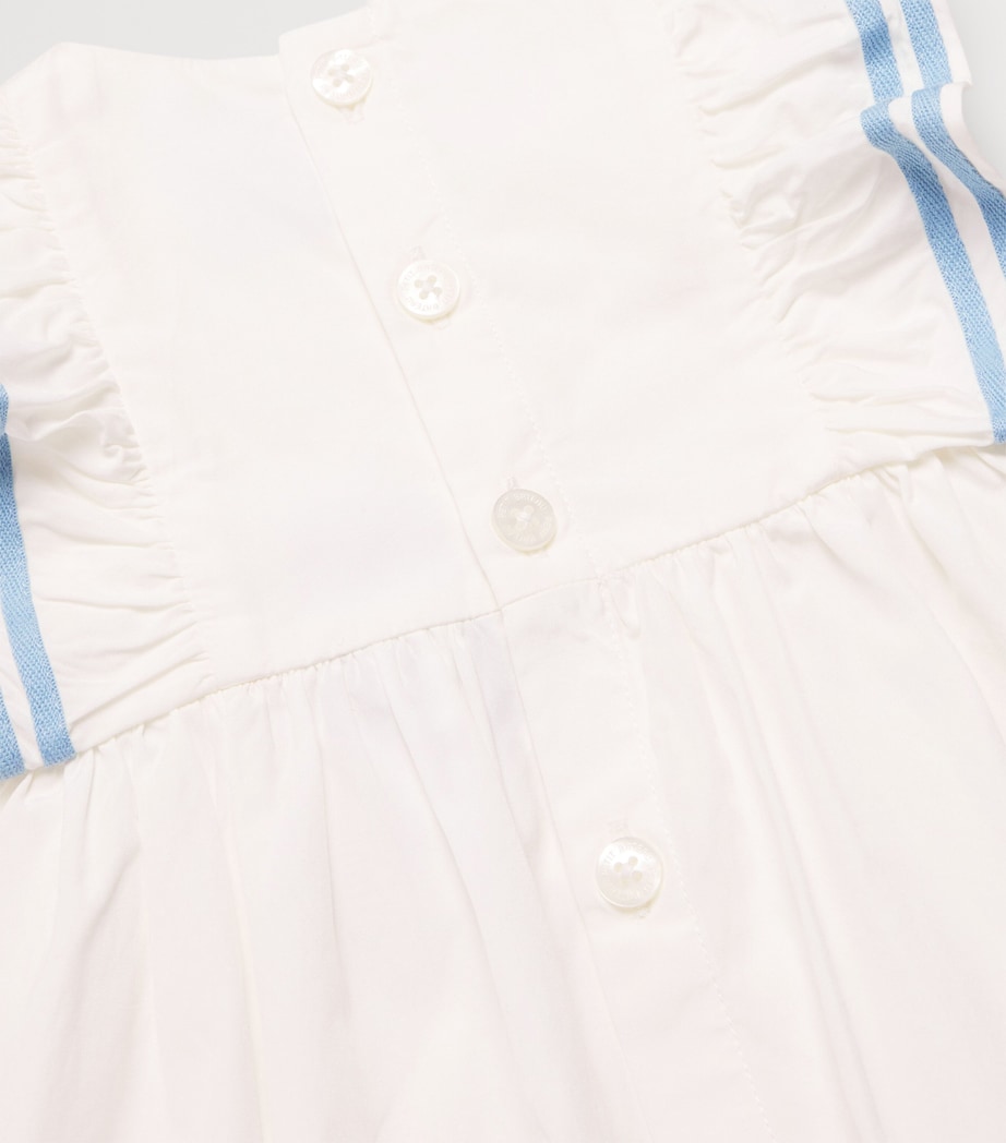 Cotton Dress and Bloomers Set (3-24 Months) MARSHMALLOW Image 4