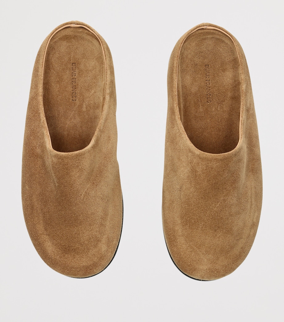 Dear Frances Suede Vico Clogs Camel Image 4