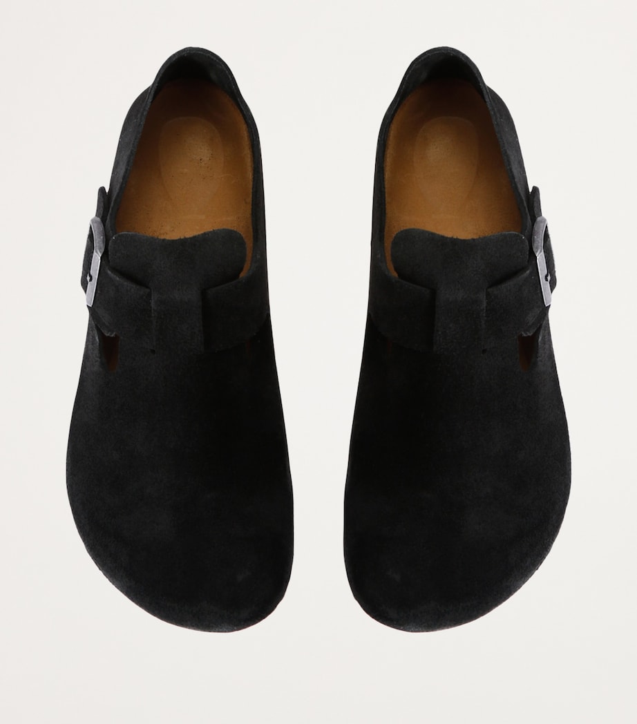 Suede London Clogs BLACK Image 4