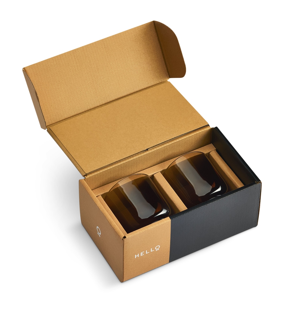 FELLOW Pirch Cappuccino Glasses (Set of 2) Amber Image 1