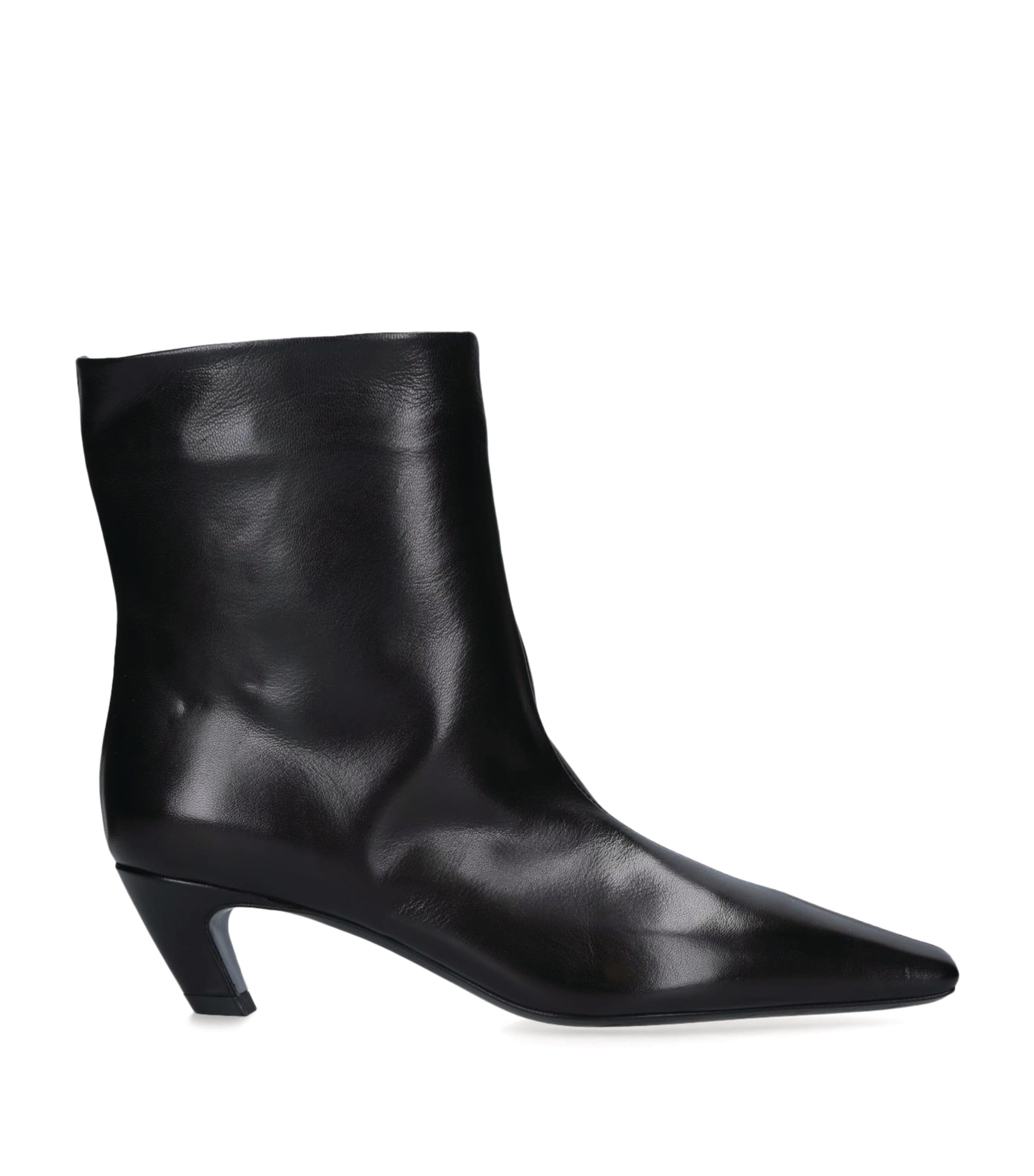 Leather Arizona Heeled Ankle Boots 50 BLACK Image 7