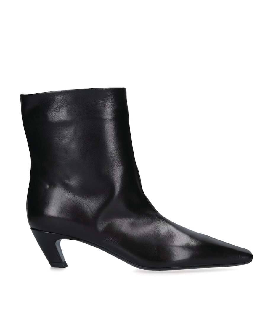 Leather Arizona Heeled Ankle Boots 50 BLACK Image 7