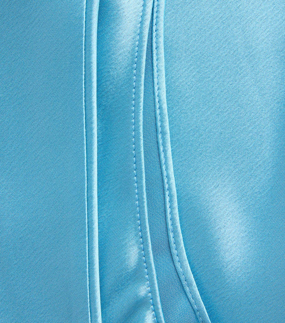 LESET Womens Satin Barb Tank Top Skye Image 6