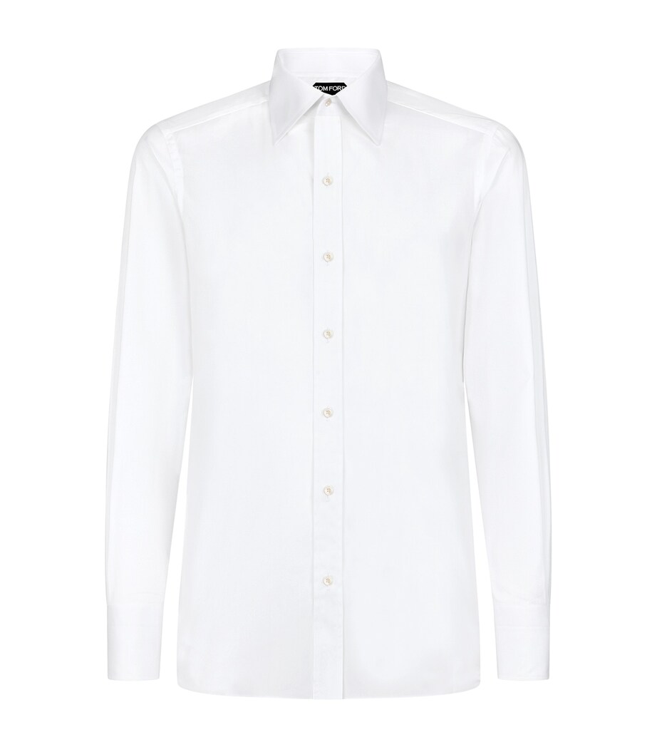 TOM FORD Mens Cotton Poplin Shirt Image 1