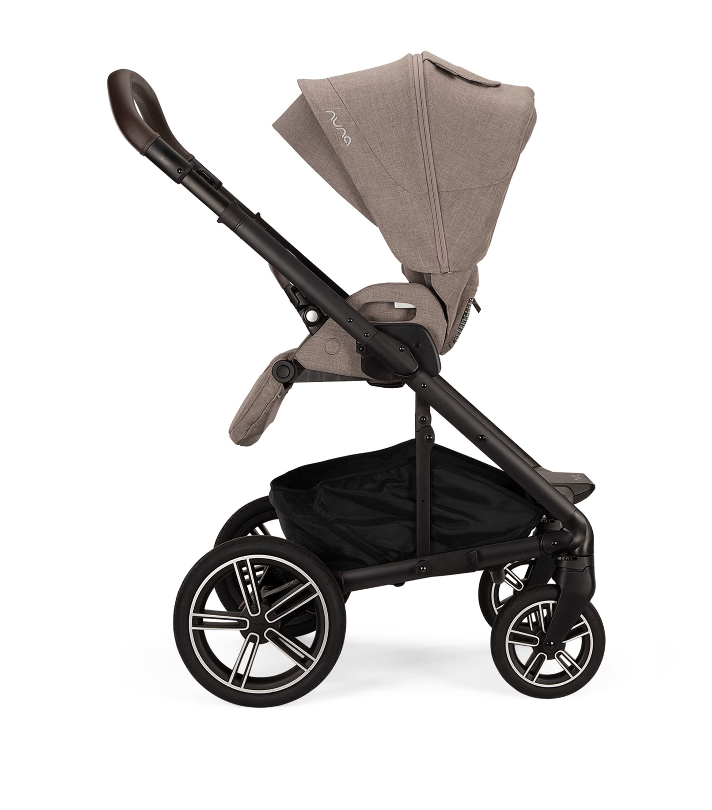 MIXX Next Pushchair and Carry Cot, ARRA Flex Car Seat and BASE Curv Adaptor Bundle CEDAR Image 5