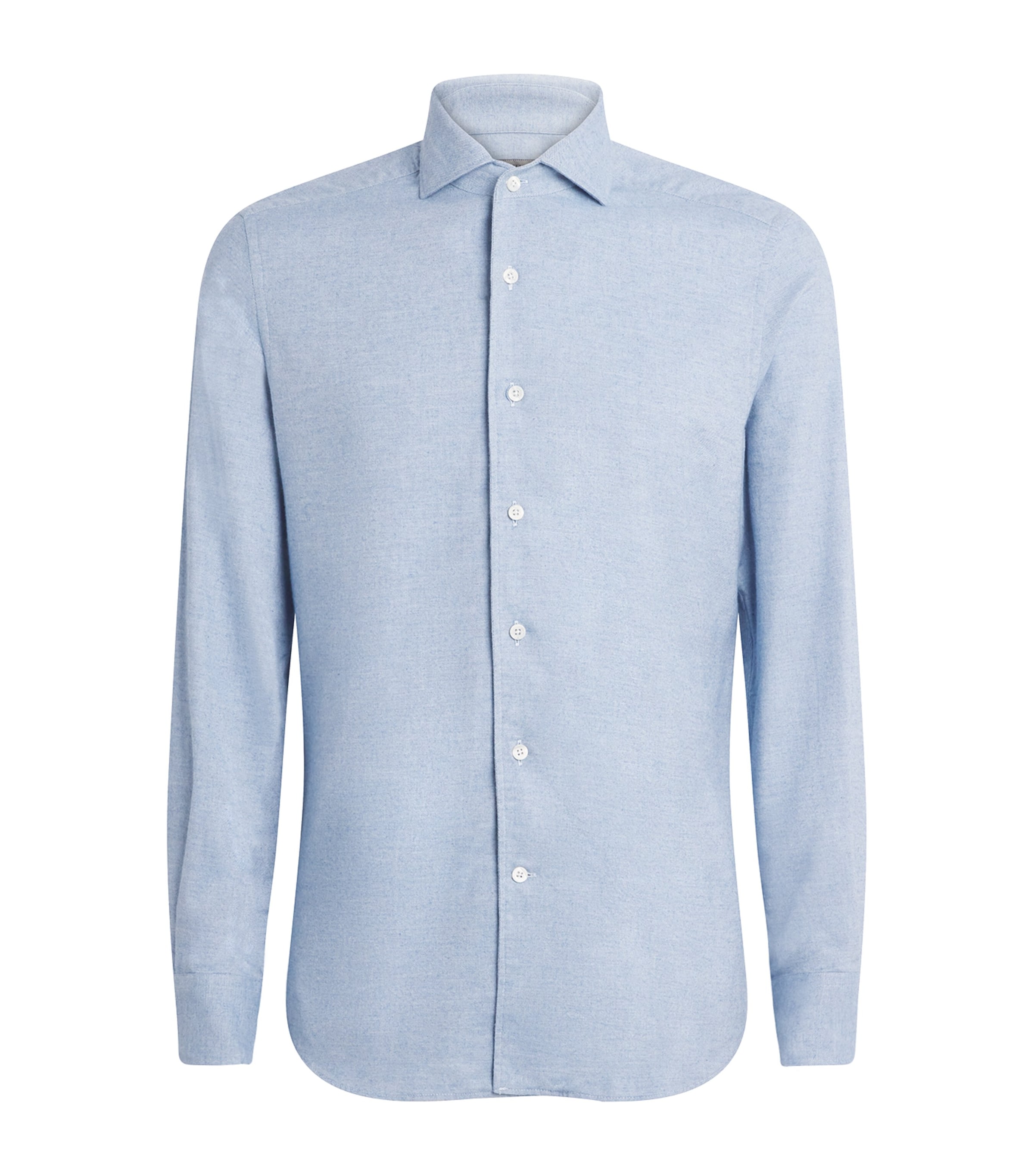 Corneliani Cotton-cashmere Shirt In Blue