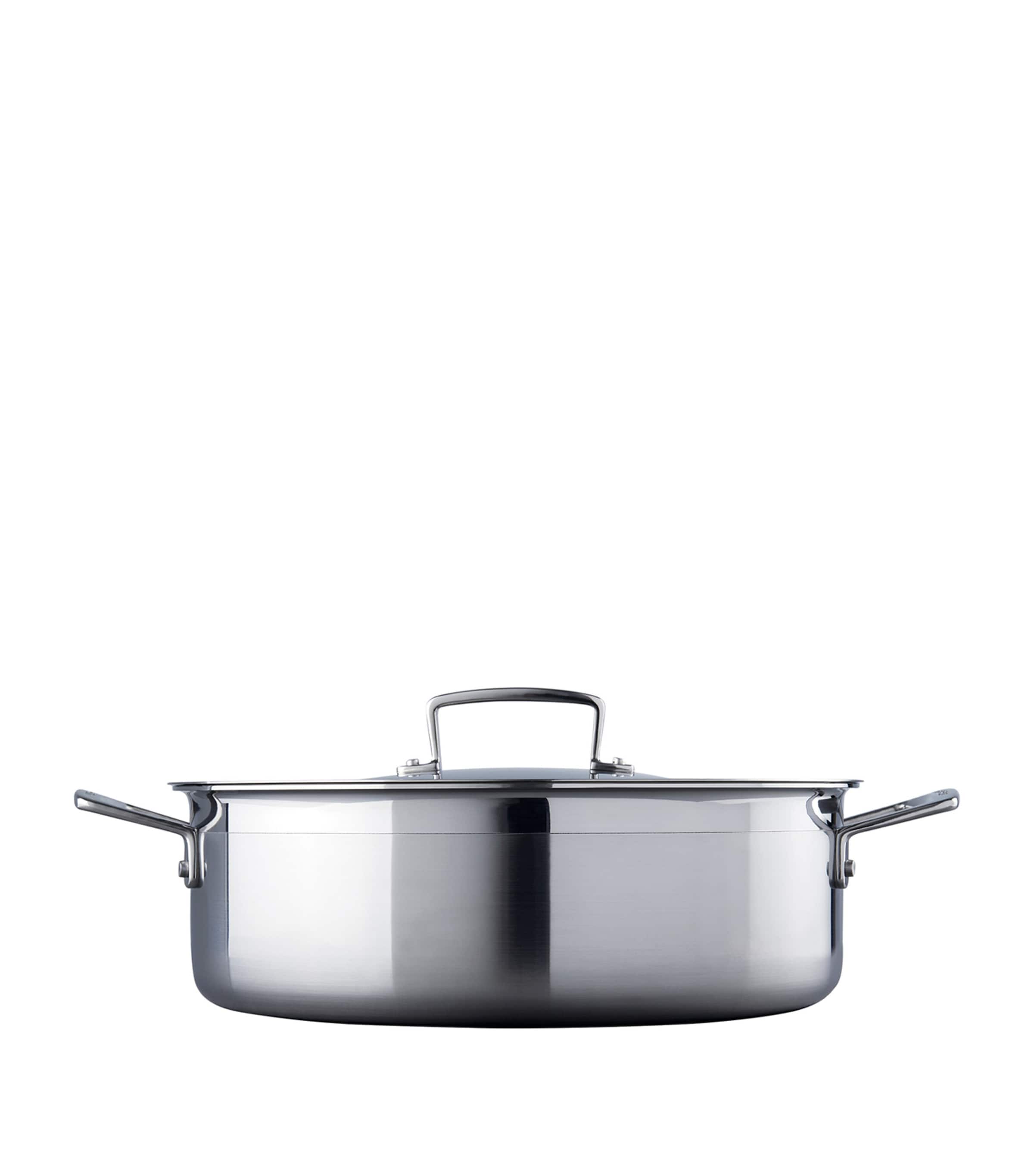 Le Creuset 3-Ply Stainless Steel Sauté Pan (28cm) Steel Image 2