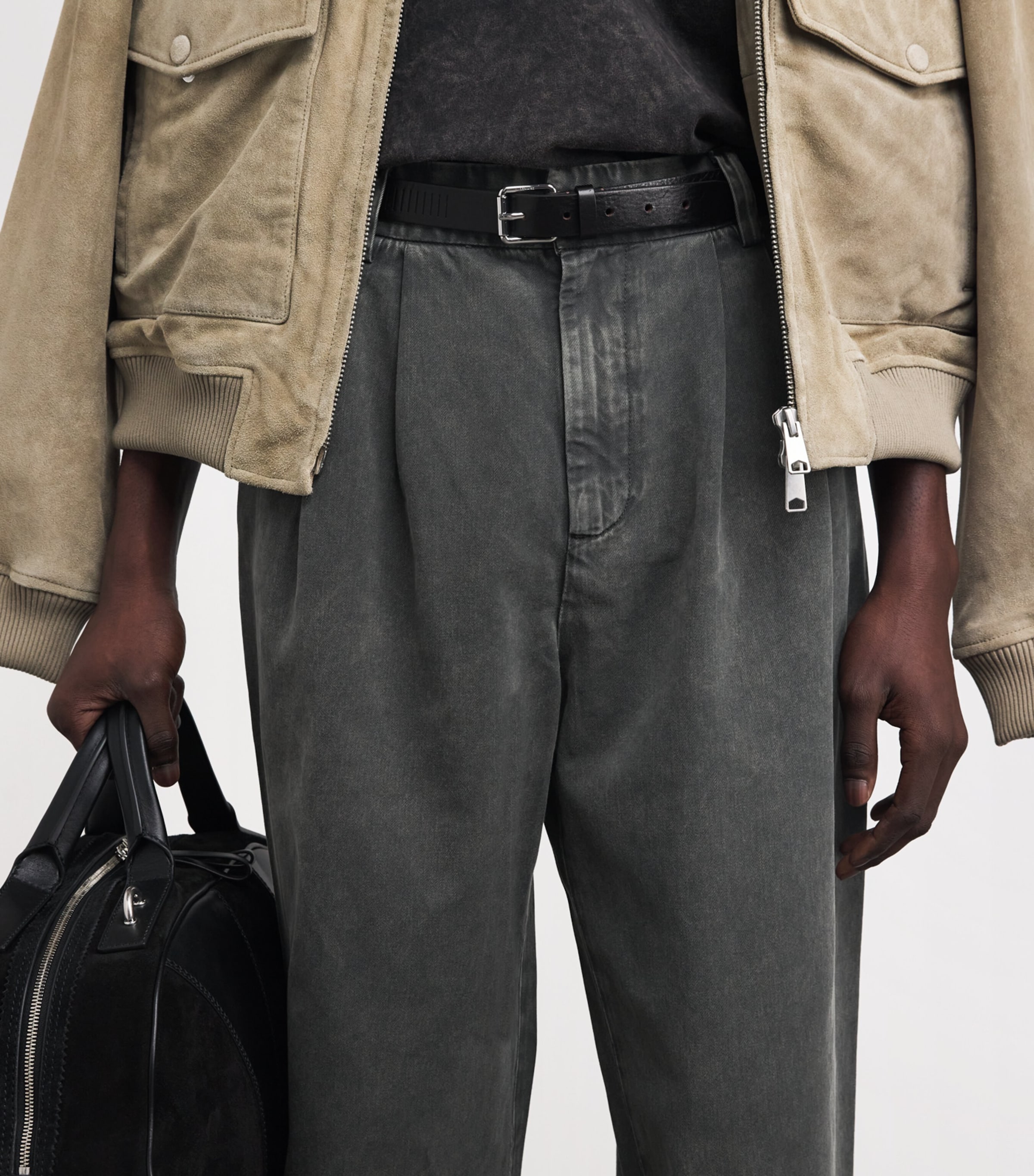 AGOLDE Mens Regenerative Cotton Chinos Garv Image 3
