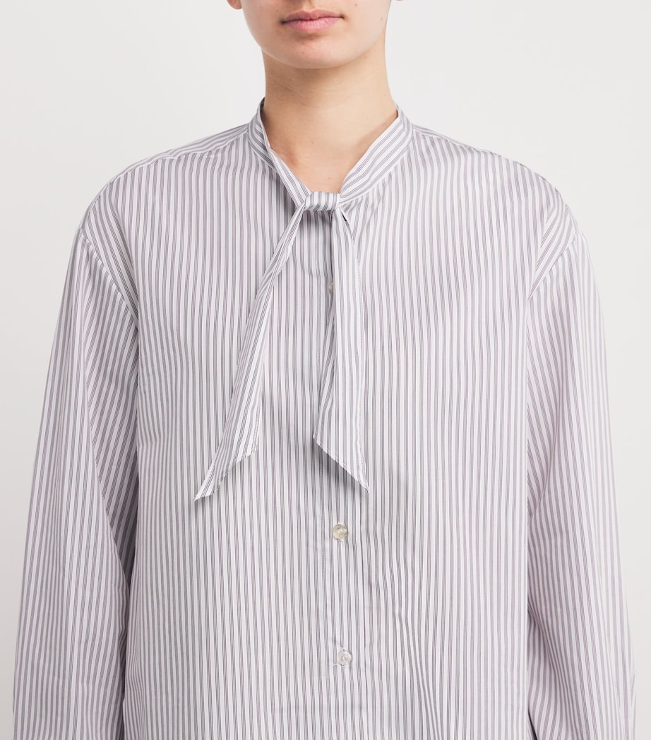 Cotton Yoshi Pyjama Shirt PARCHMENT/PINOT Image 6