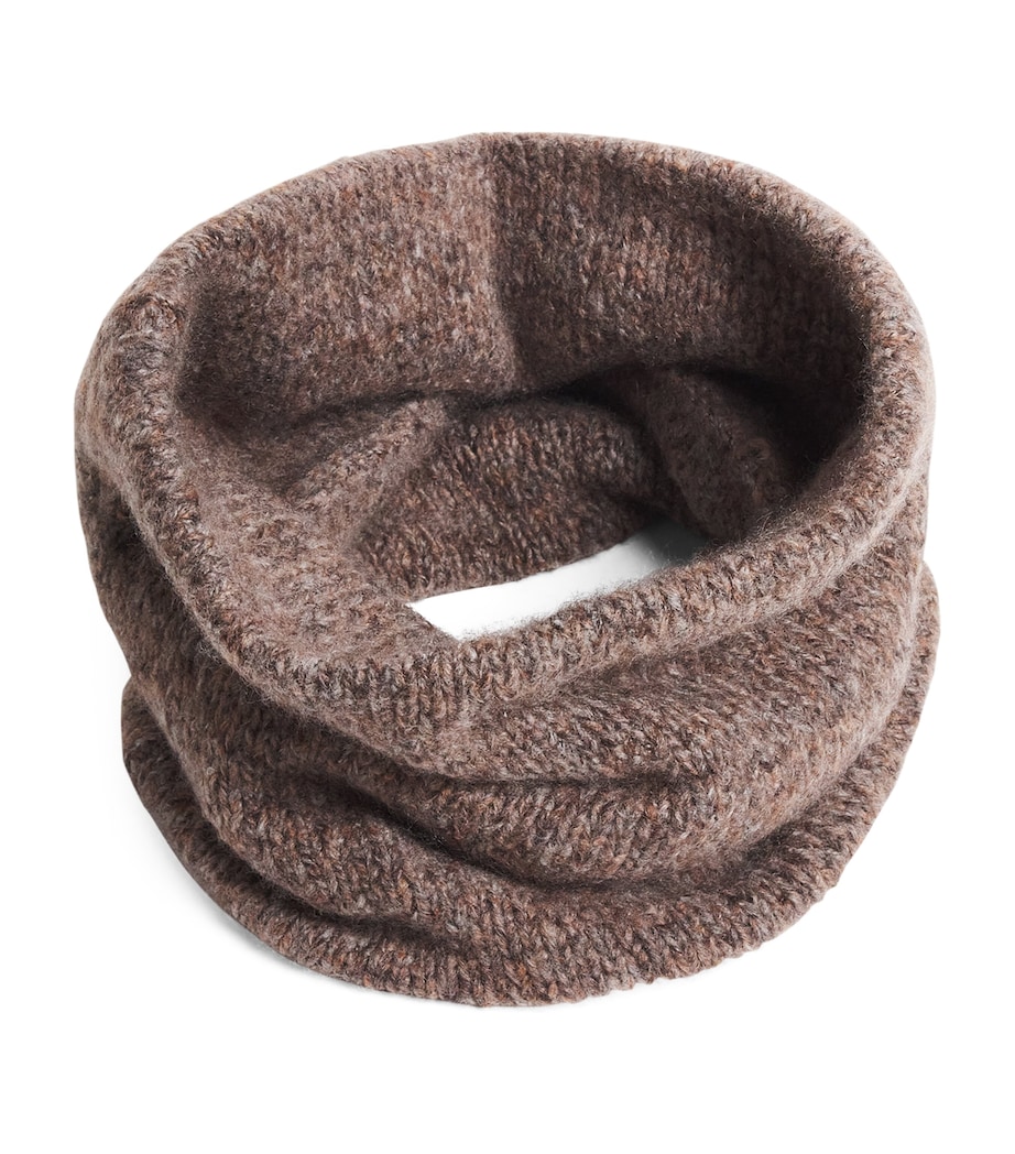Brushed Cashmere-Silk Snood HB4415 MOLASSES MIX Image 1
