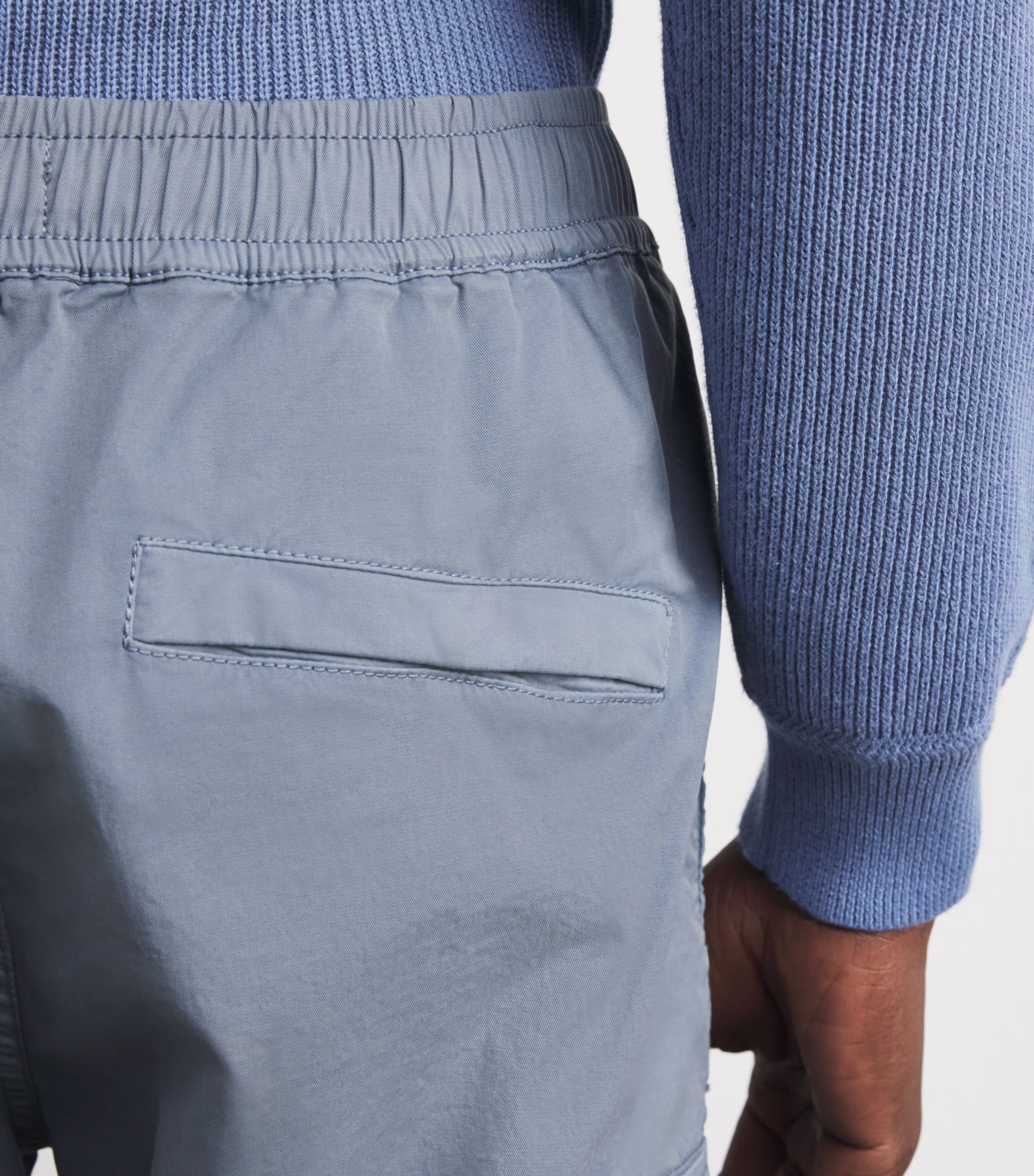 Stretch-Cotton Cargo Trousers V0024 Image 6