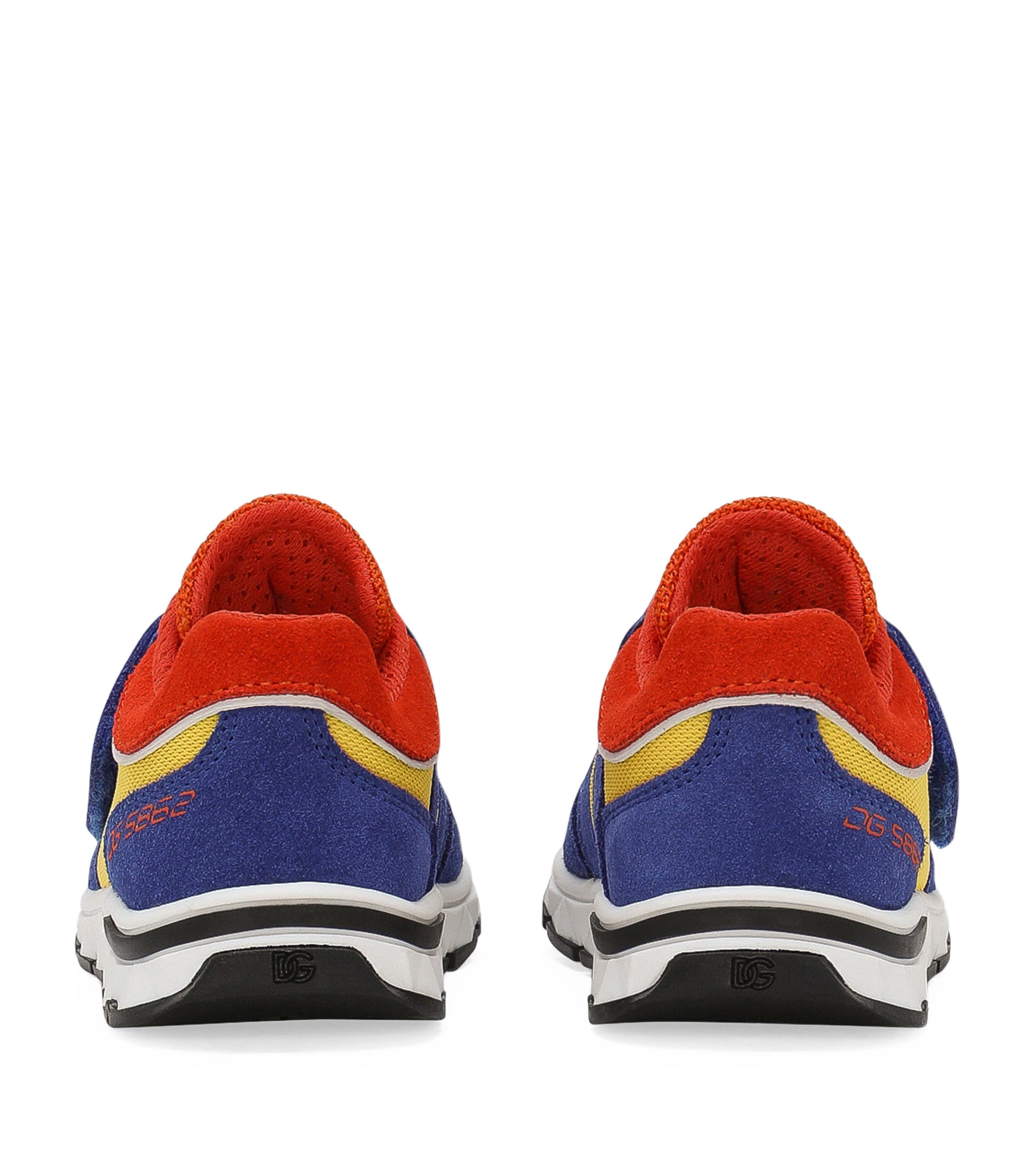 Logo Sneakers 8B424-YELLOW/BLUE Image 4