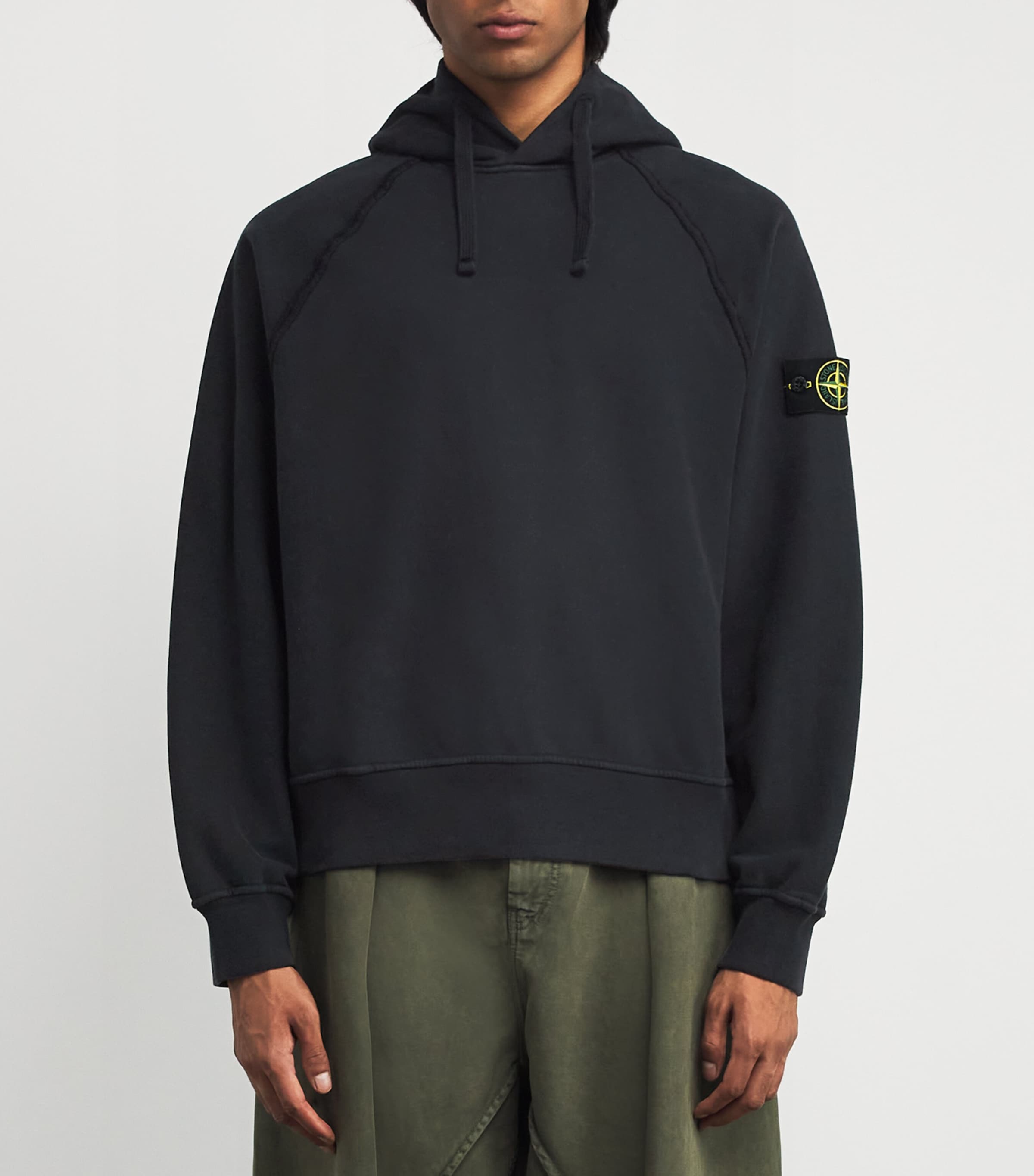 Cotton Compass Patch Hoodie V0029 Image 3