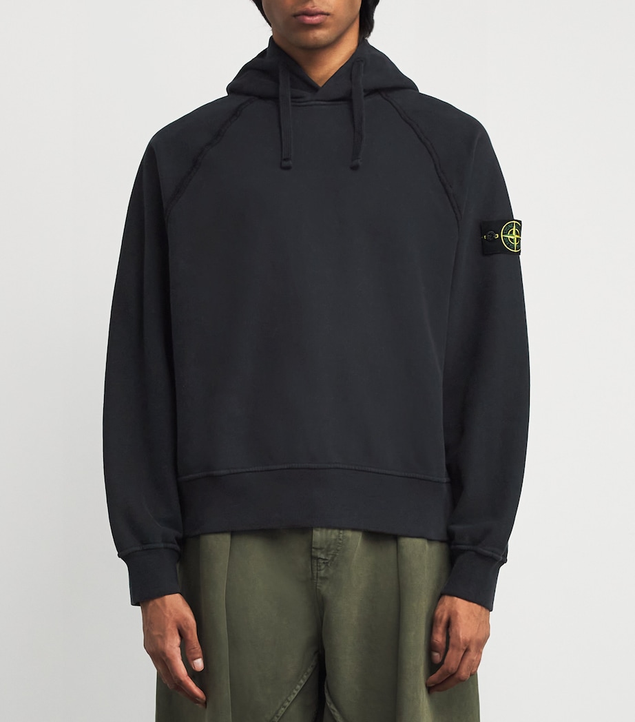 Cotton Compass Patch Hoodie V0029 Image 3