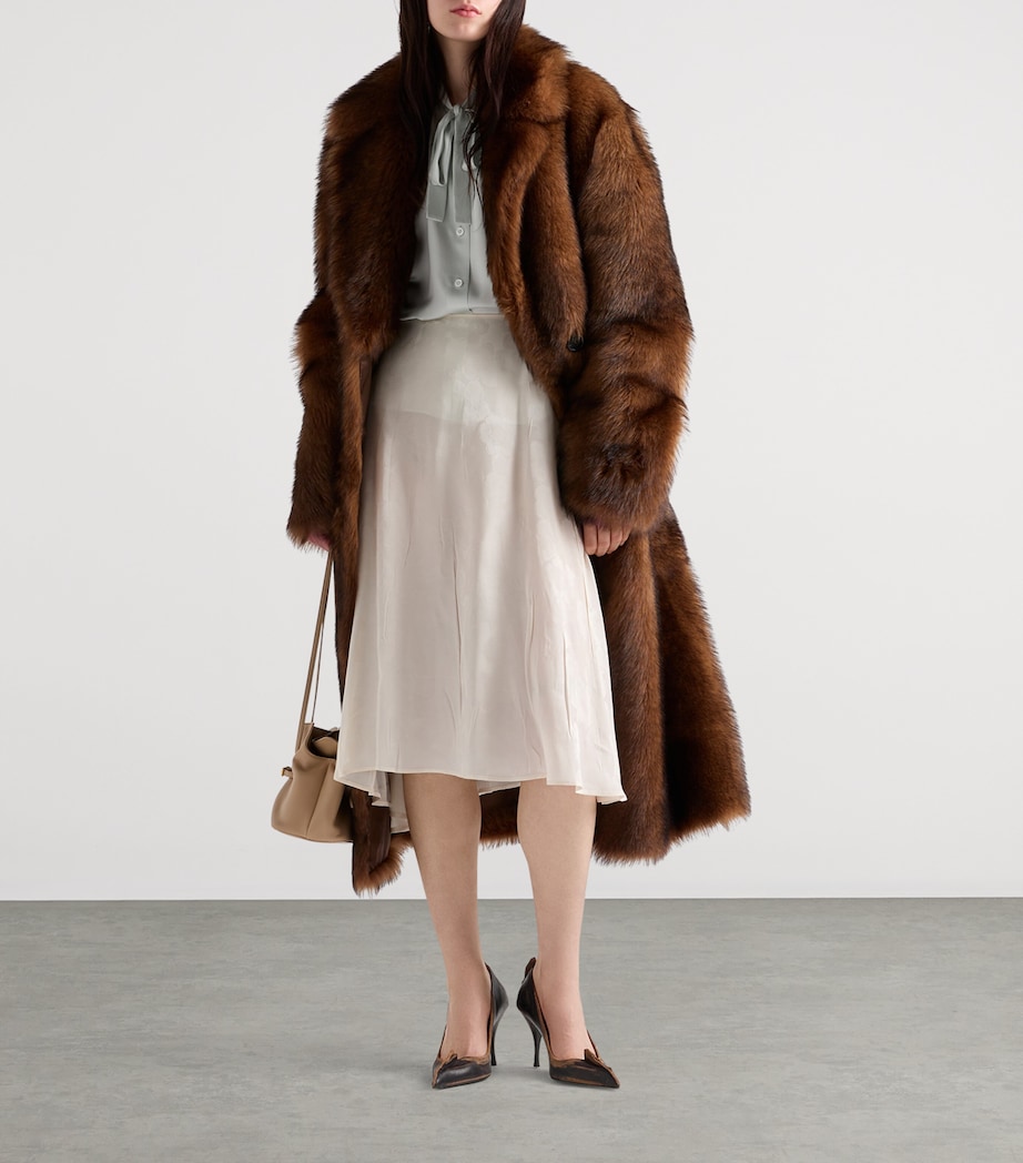 Jacquard Floral Midi Skirt F0304 Image 2