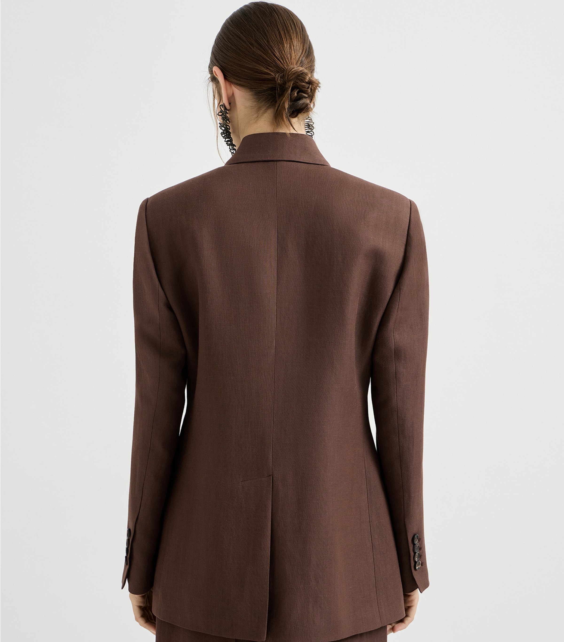 Crepe Double-Breasted Blazer C9284 Image 5