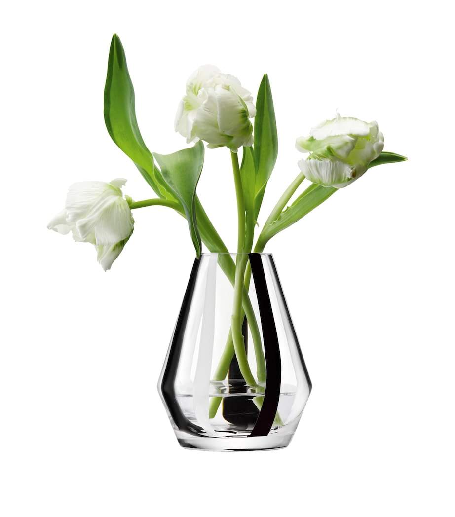 Glass Stripe Vase (14cm) COMBINED COLOURS Image 2