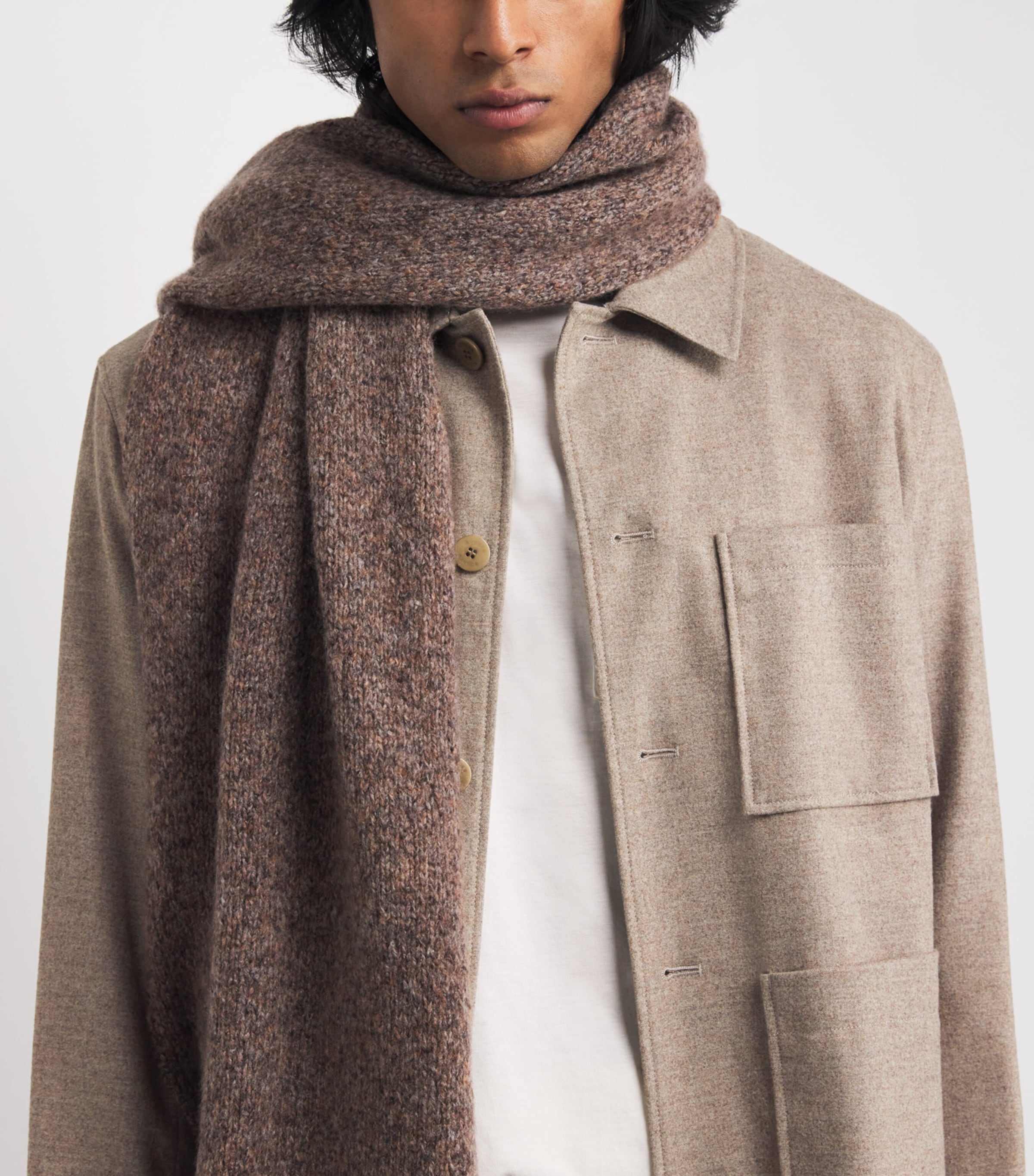 Micro Flannel Overshirt 812-MOON ROCK Image 6