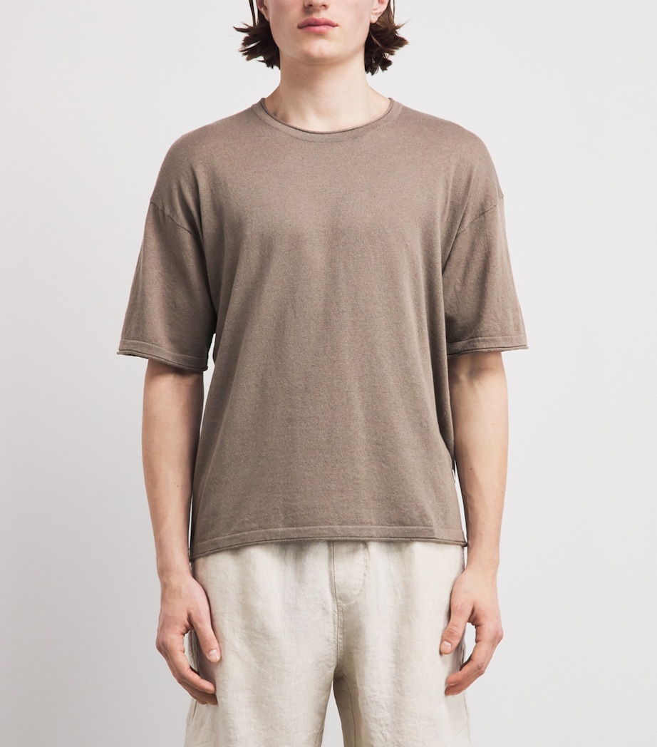 NN.07 Mens Cotton-Linen Ryan T-Shirt Clay Mirage Image 4