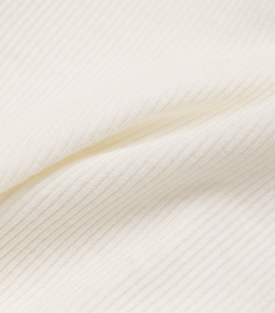 Cotton Ribbed Cropped Tank Top MARBLE Image 5