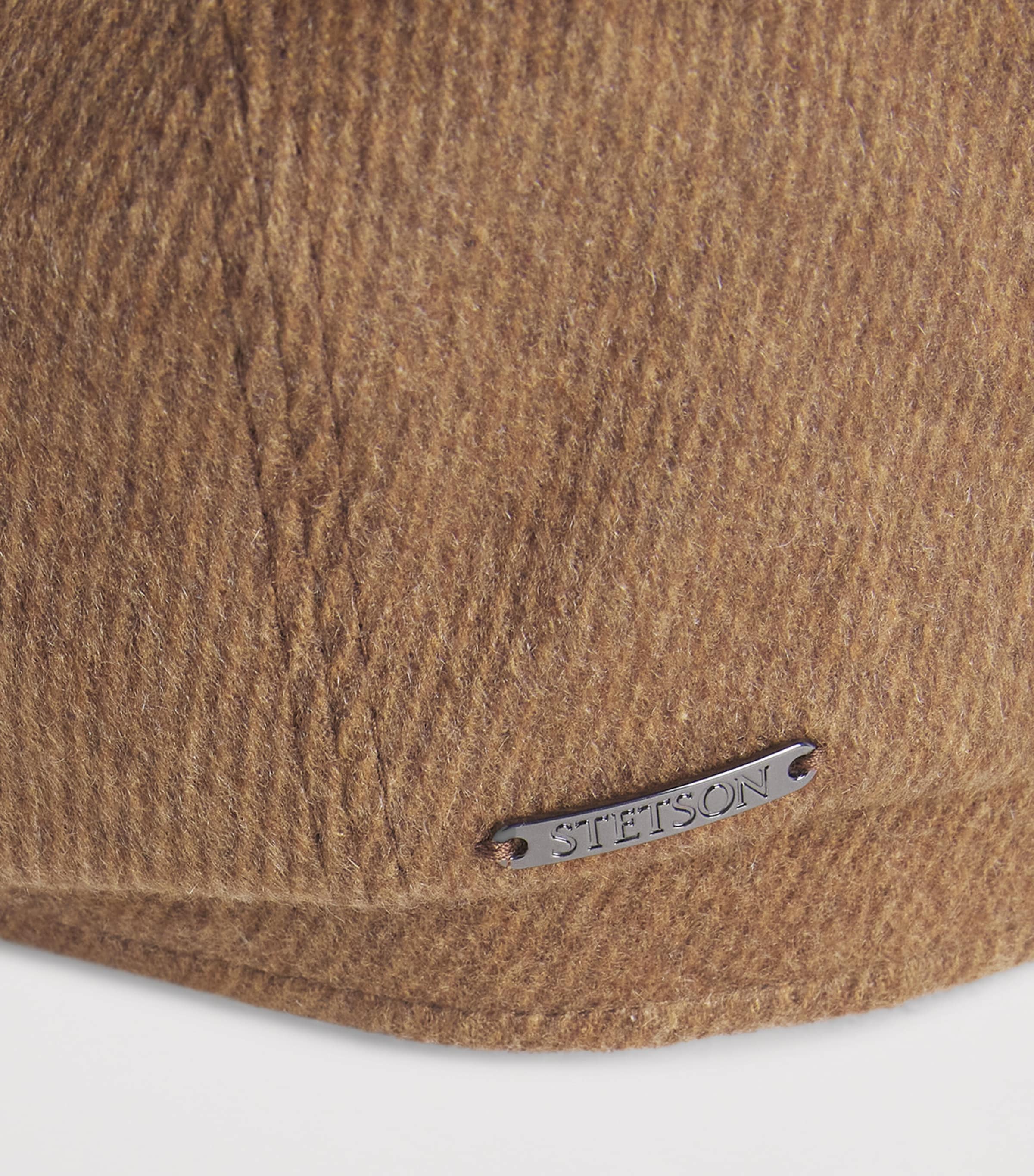 Cashmere Flat Cap 67 - COGNAC MELANGE Image 4