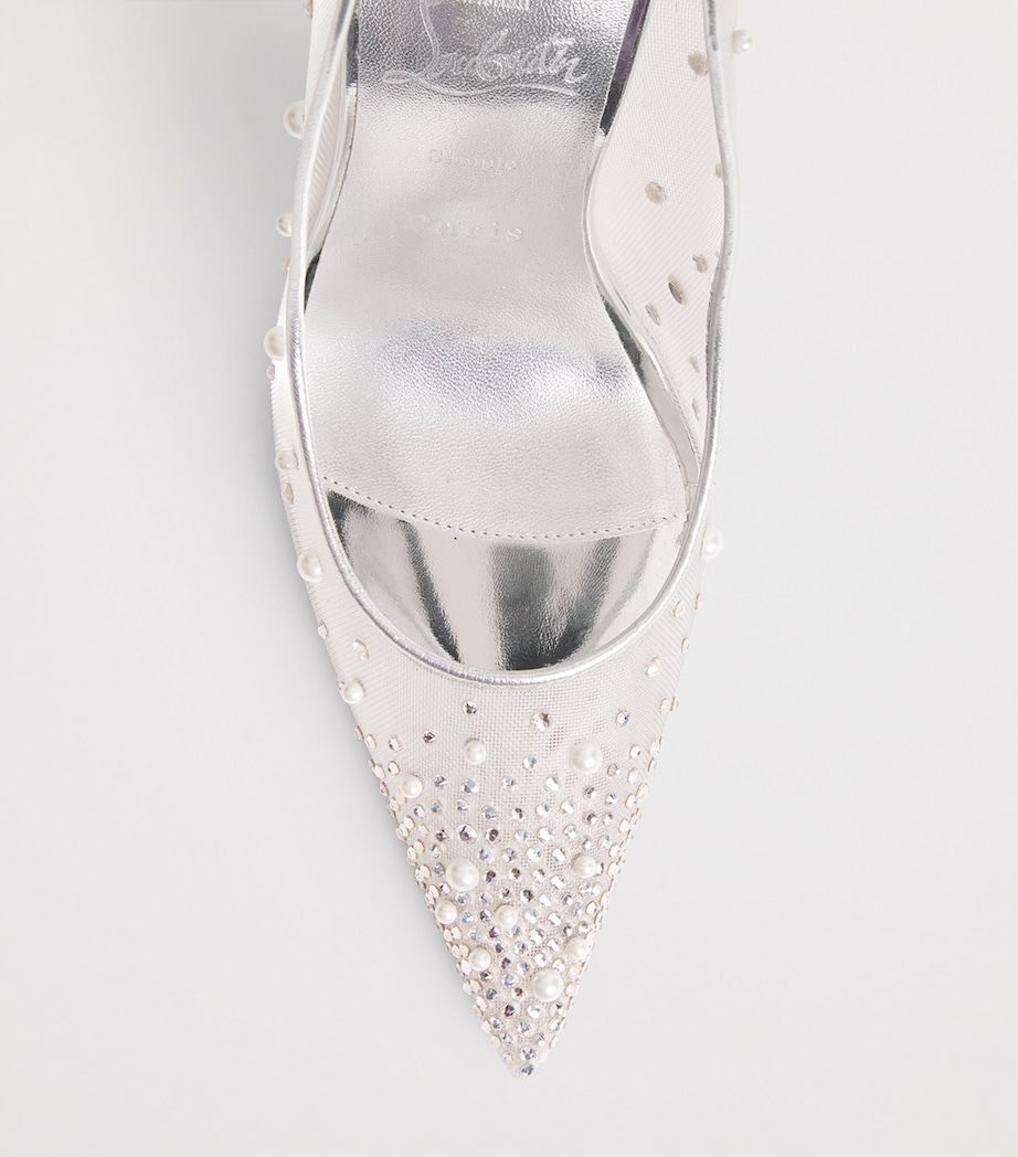 Christian Louboutin Womens Miss Z Degrastrass Perla Leather Pumps 100 Image 5