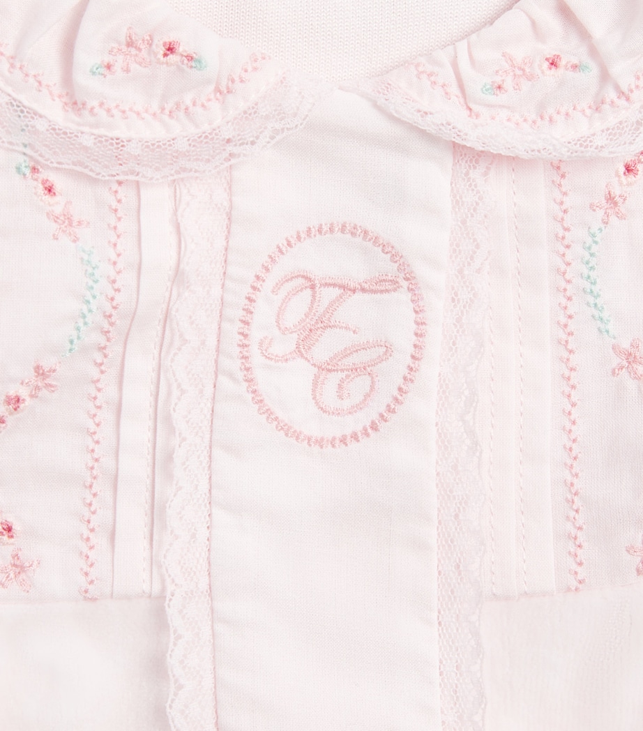 Tartine et Chocolat Velvet Embroidered All-In-One (0 Months-2 Years) Light Pink Image 1