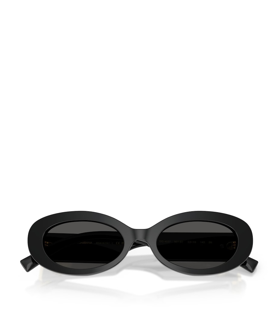 Dolce&Gabbana Oval Sunglasses Black Image 1