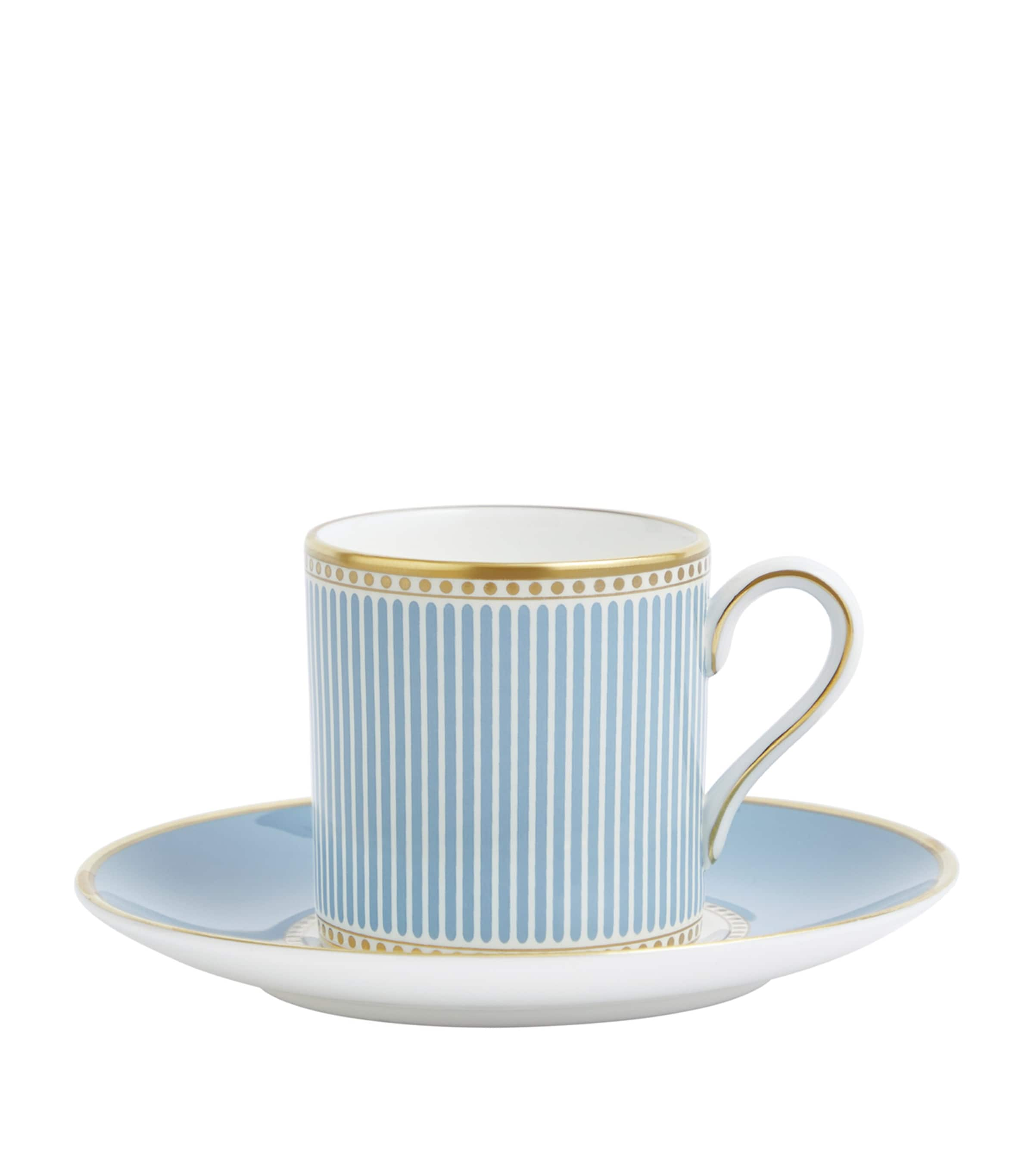 Shop Wedgwood Bone China Helia Coffee Cup And Saucer In Green