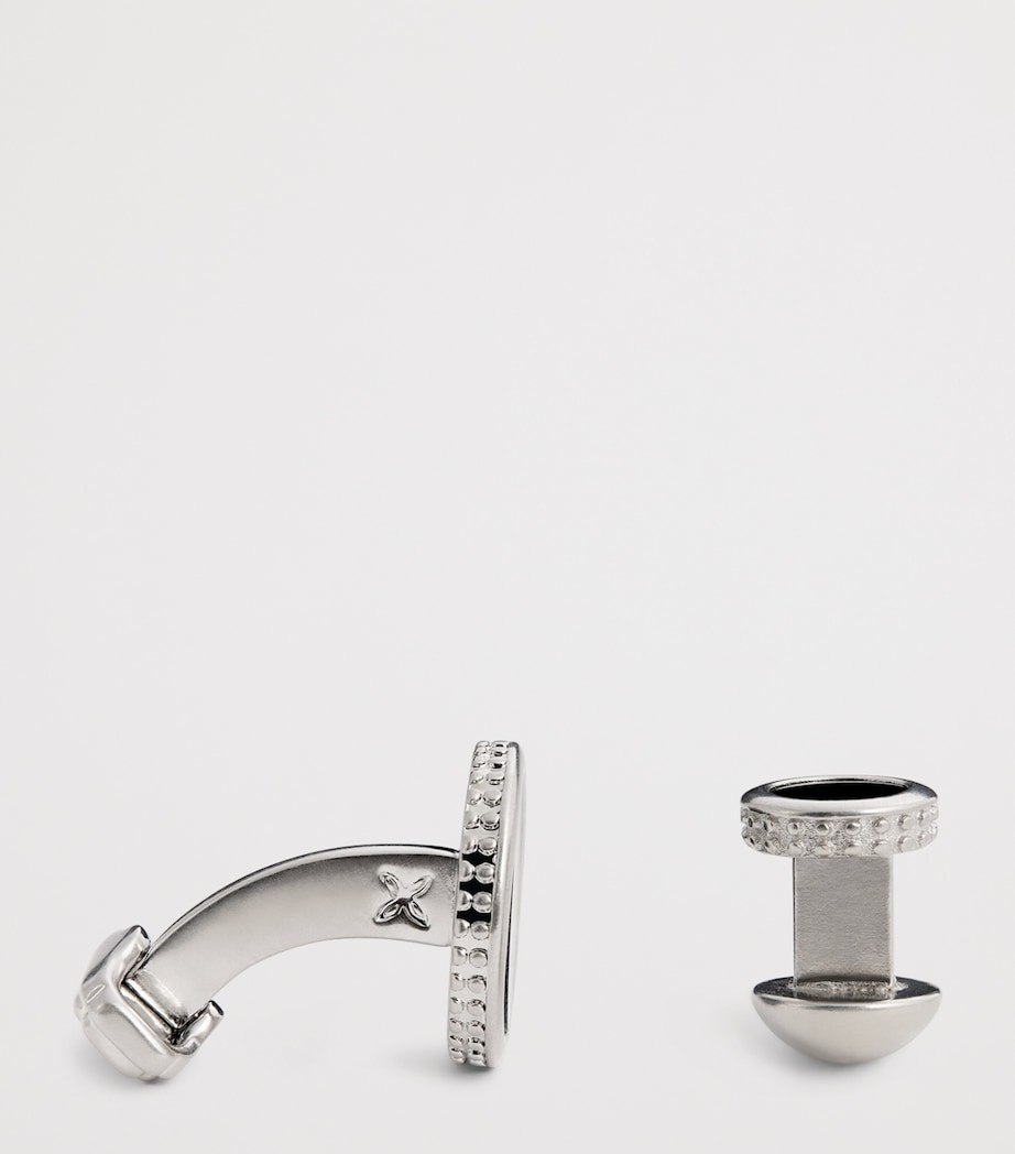 Thompson Black Agate Cufflinks And Studs Set BLACK Image 4