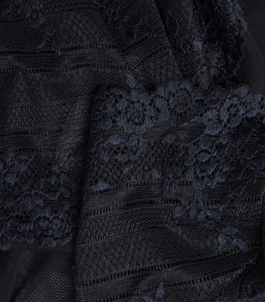 Wacoal Womens Lace Embrace Chemise Black/night Sky Image 6