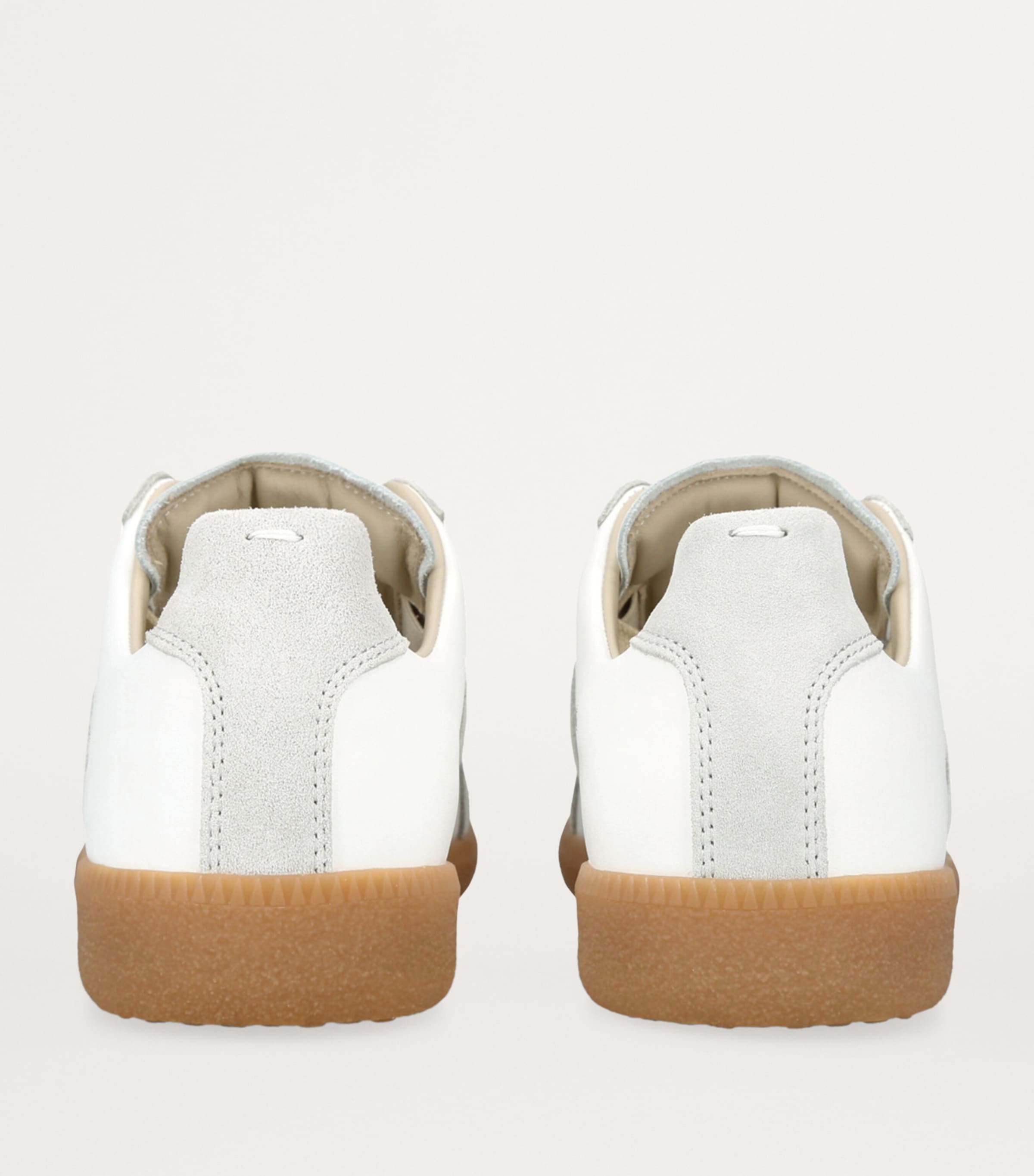 【関税込み】maison margiela LEATHER SNEAKERS Maison Margiela Replica Leather Sneakers | Black | FARFETCH JO