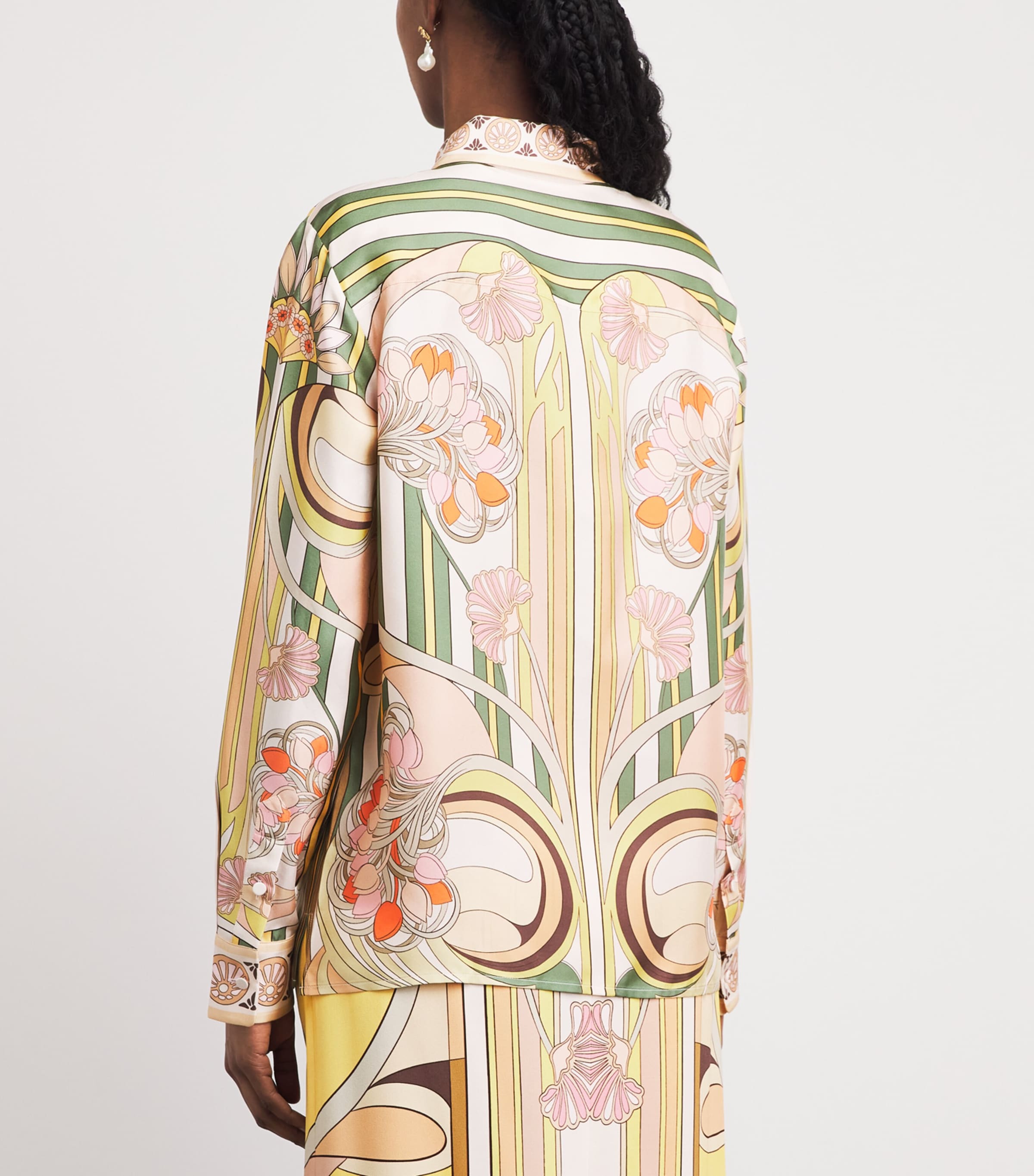 La Doublej Womens Silk Tulip Boy Shirt Tulip Placee Image 5