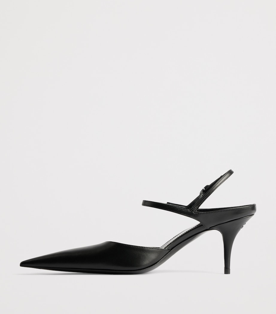 Balenciaga Leather Avenue Bow Slingback Pumps 70 Image 6