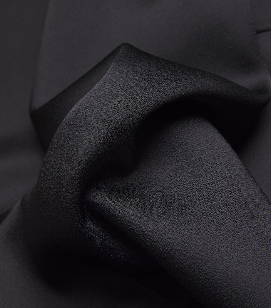 Satin Sleeveless Blouse 1000 BLACK Image 5