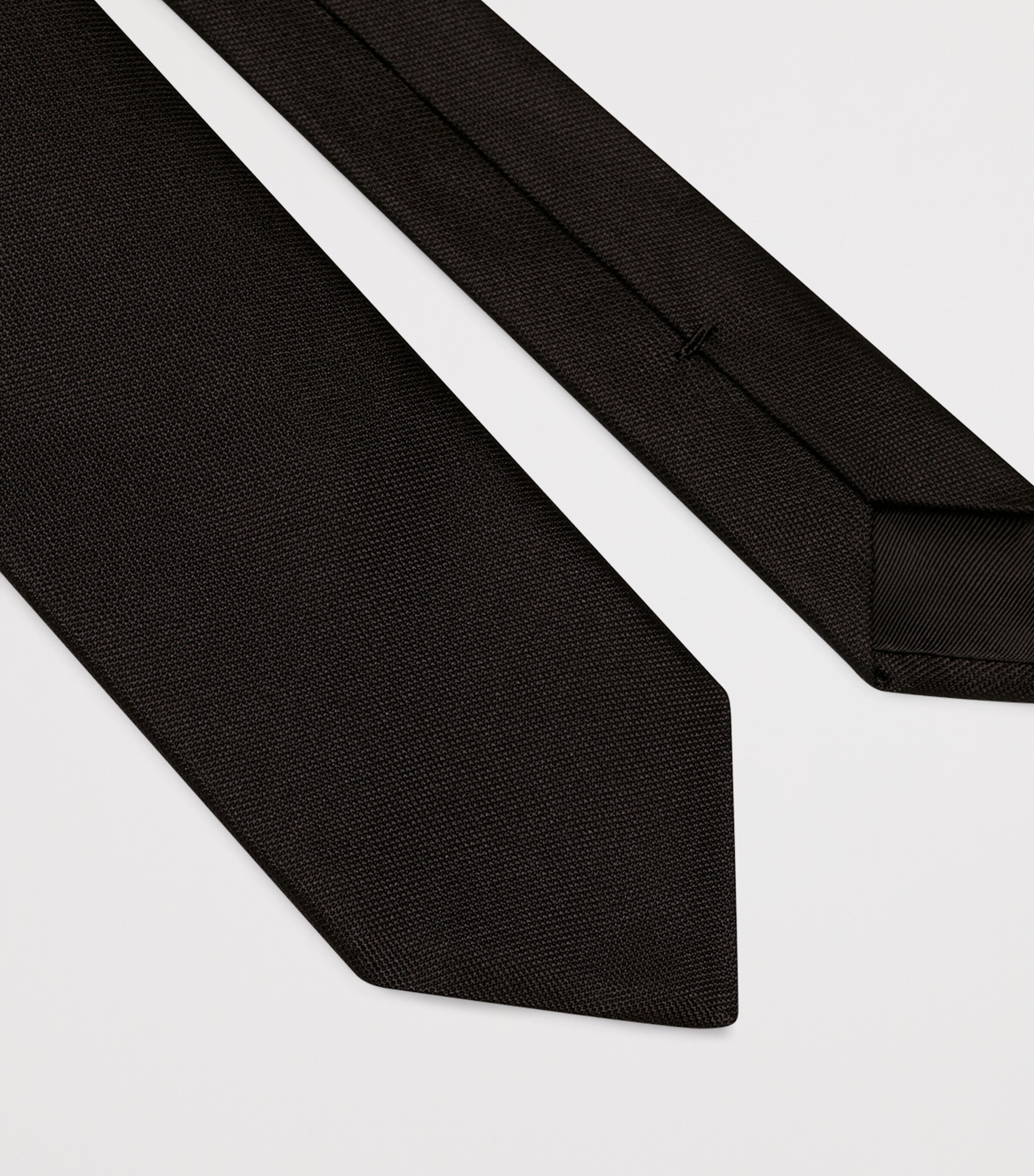 Silk Tie BLACK Image 2